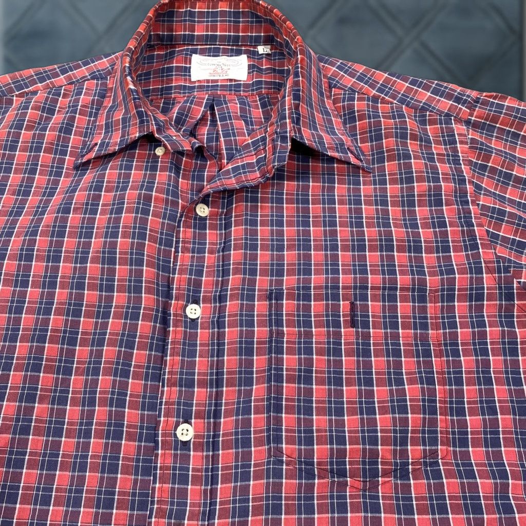 Vintage VINTAGE Gitman Bros. Shirt Mens L Red Plaid Short Sleeve Button-Up Shirt Size US L / EU 52-54 / 3 - 1 Thumbnail