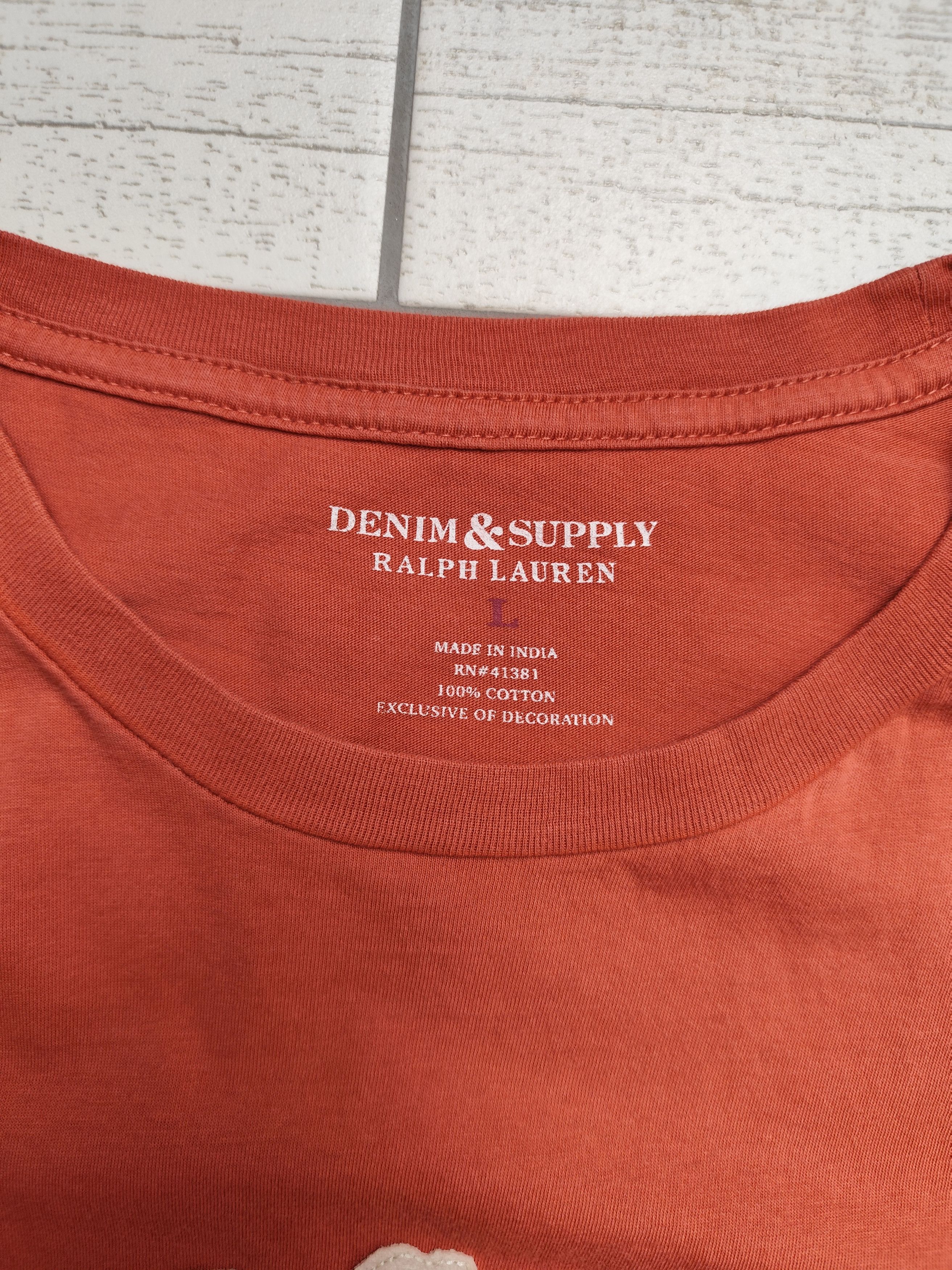 Denim & Supply Ralph Lauren × Polo Ralph Lauren × Vintage Denim and Supply Ralph Lauren big logo tee shirt Size US L / EU 52-54 / 3 - 3 Thumbnail