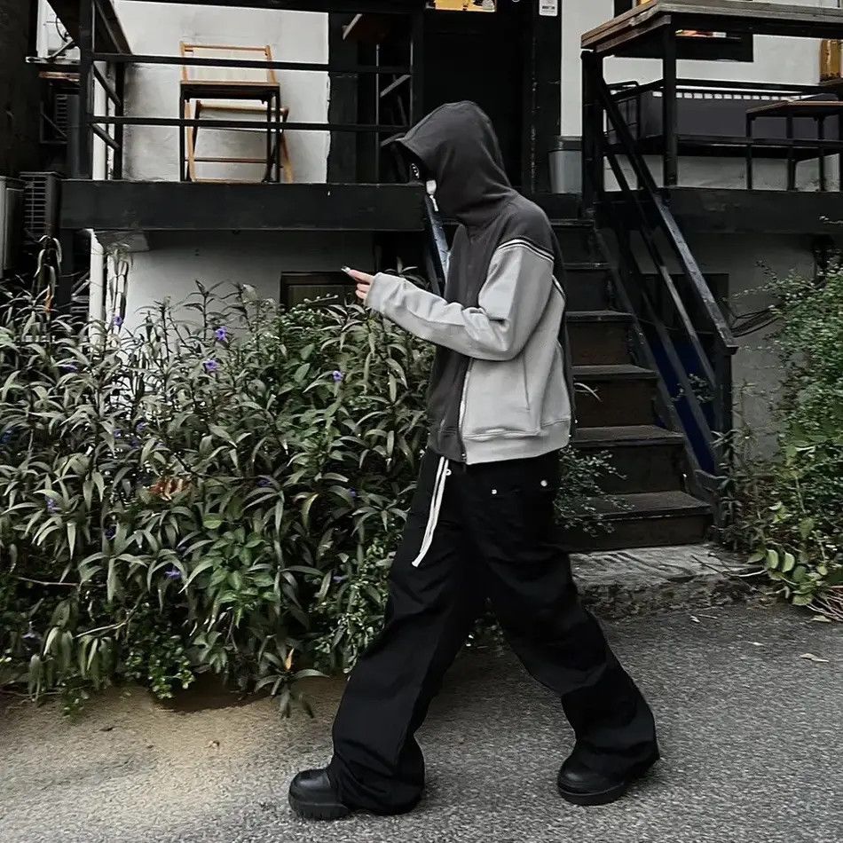 Japanese Brand × Vintage Streetwear Drawstring Cargo Trousers Pants y2k style Size US 32 / EU 48 - 2 Thumbnail