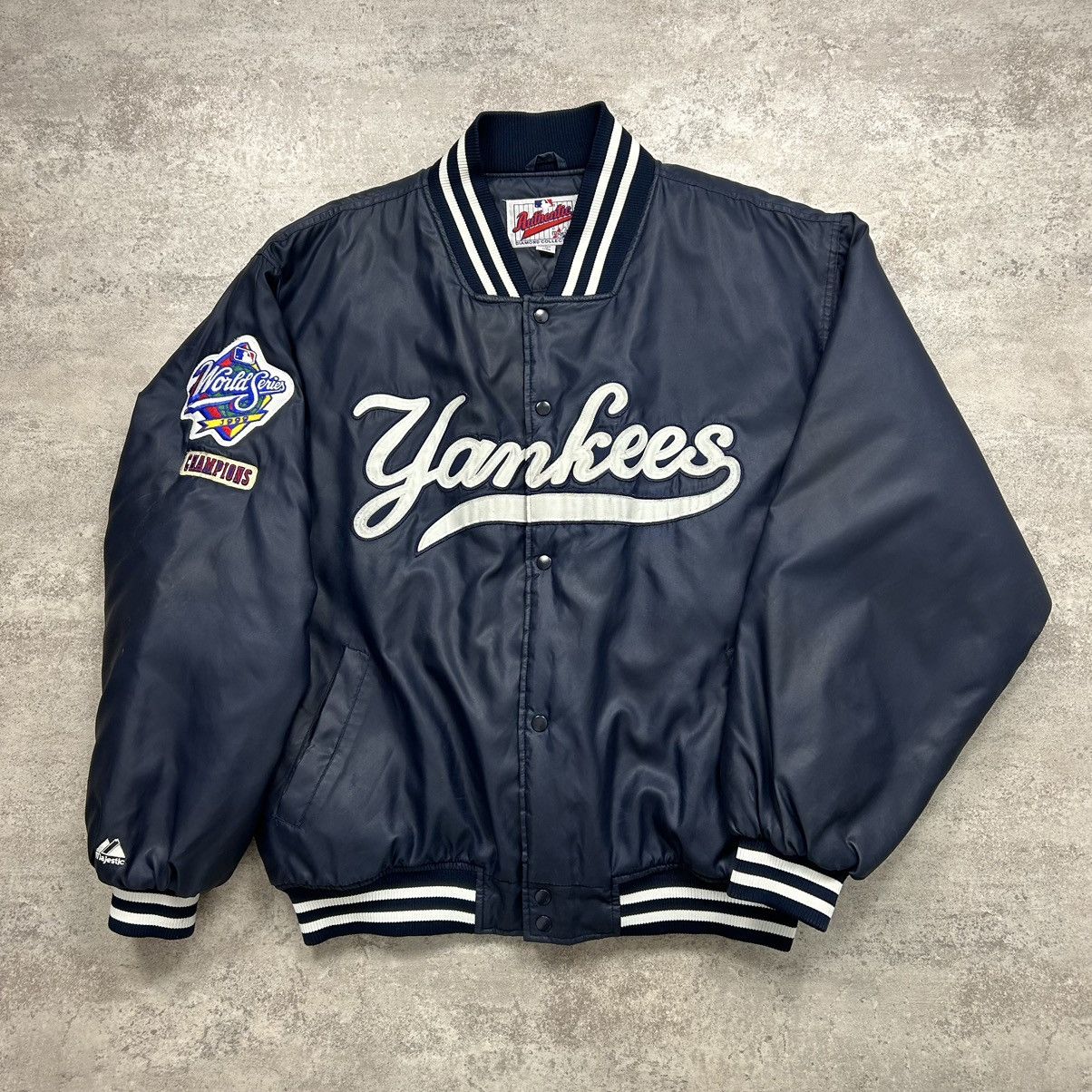 Vintage ‘99 Majestic Yankees online Letterman Jacket