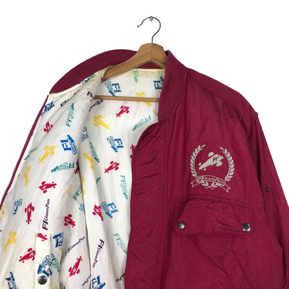 Kadoya MVtg Reversible Bomber Jacket F-1 Grand Prix Kadoya Big Logo Size US M / EU 48-50 / 2 - 13 Thumbnail