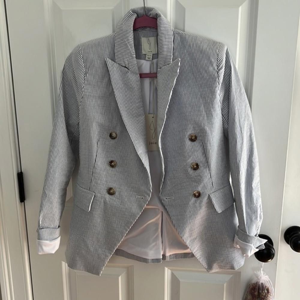 Kim Jones Joie seersucker blazer Size XS / US 0-2 / IT 36-38 - 2 Thumbnail