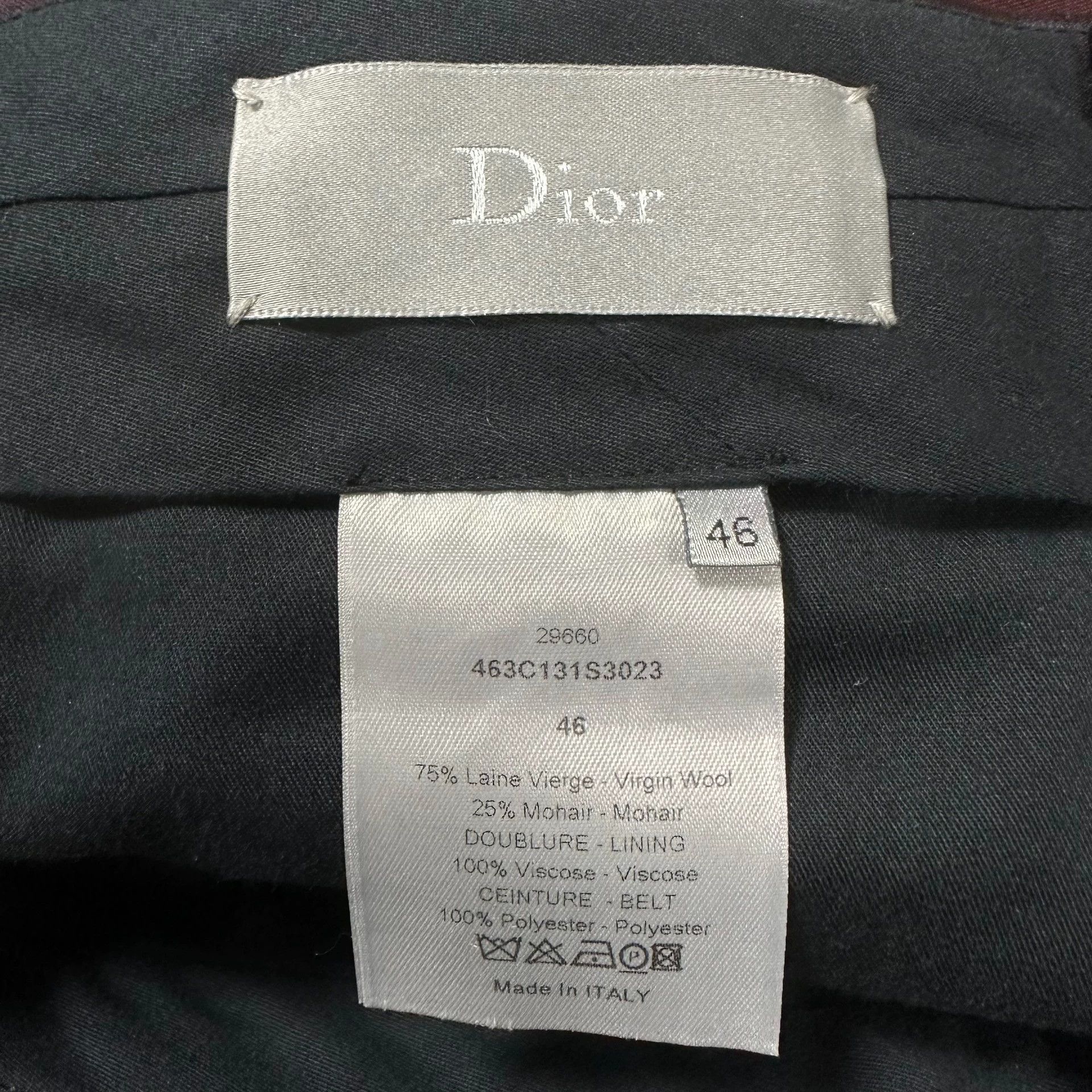 Dior Dior Wine Red Satin-Paneled Trousers 44 Size US 28 / EU 44 - 5 Thumbnail