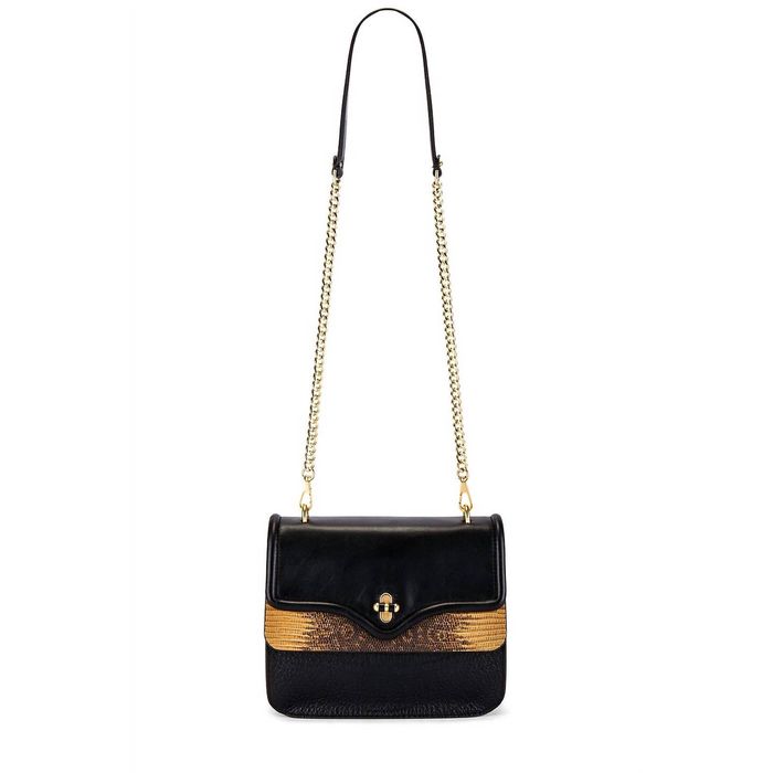 Rebecca Minkoff Phoebe Shoulder Bag In Black & Nutmeg Grailed