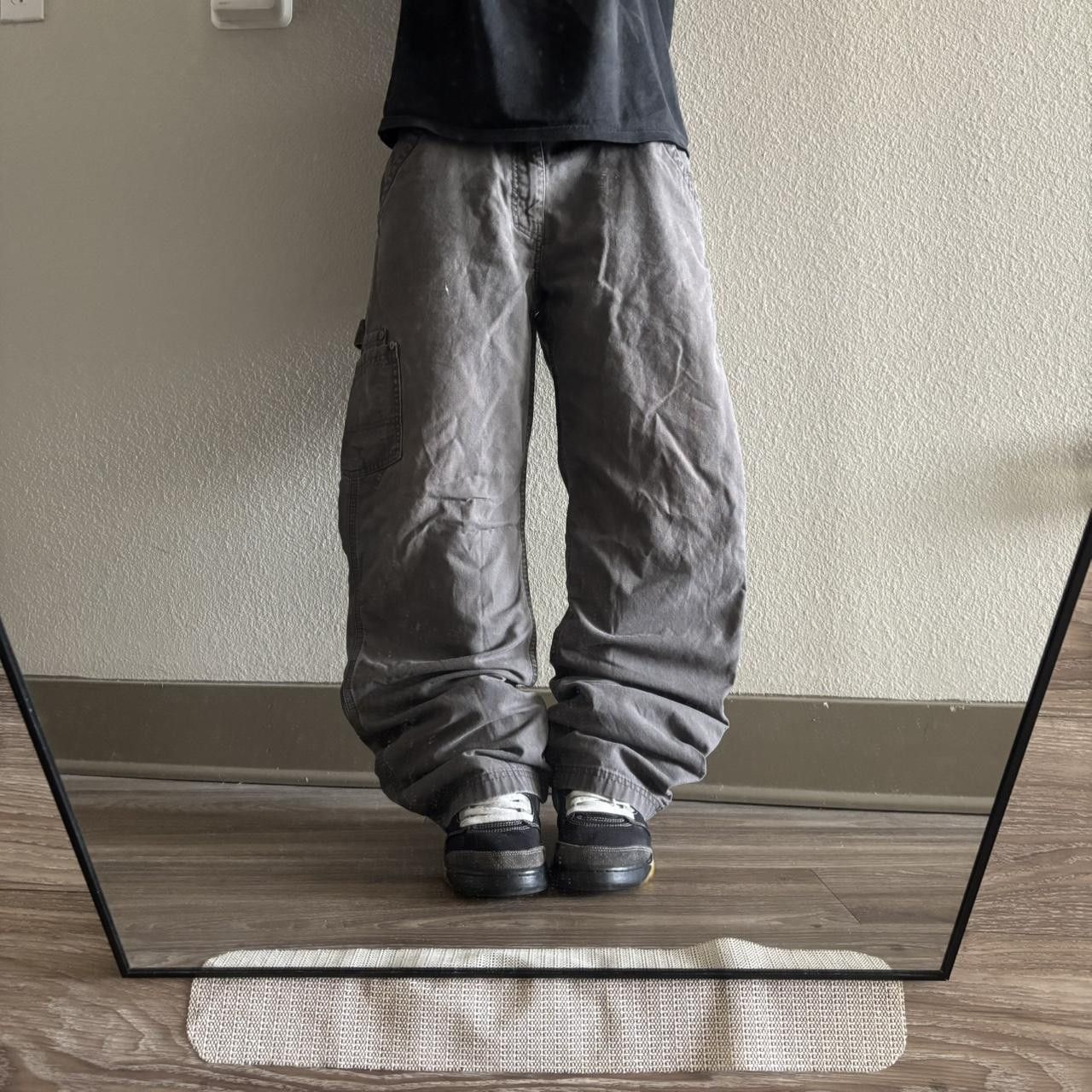 Vintage Crazy Vintage Y2K/2000s Grunge Faded Grey Workwear Skater Carpenter Pants! 34x32 Size US 34 / EU 50 - 1 Thumbnail