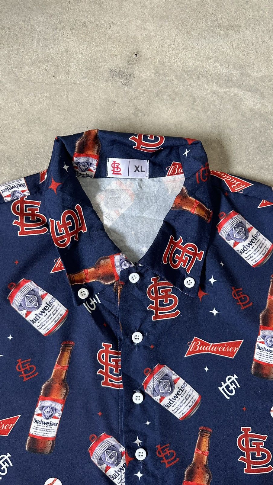 MLB ST LOUIS CARDINALS X BUDWEISER SHIRT Size US XL / EU 56 / 4 - 4 Thumbnail