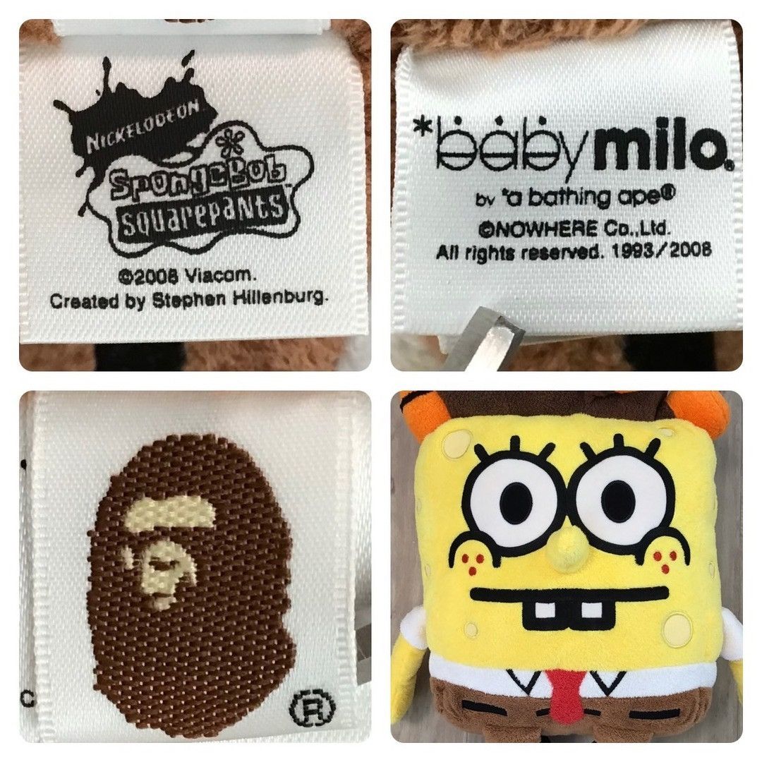 Bape × Nickelodeon BAPE × Spongebob Milo Plush Doll a bathing ape Size ONE SIZE - 7 Thumbnail