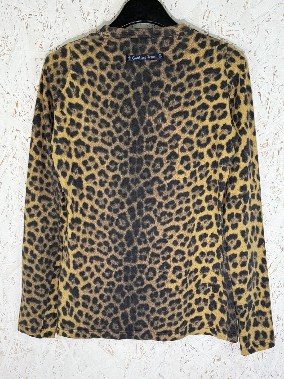 Jean Paul Gaultier Vintage Jean Paul Gaultier Leopard Print Long Sleeve 40 ~M Size M / US 6-8 / IT 42-44 - 5 Thumbnail