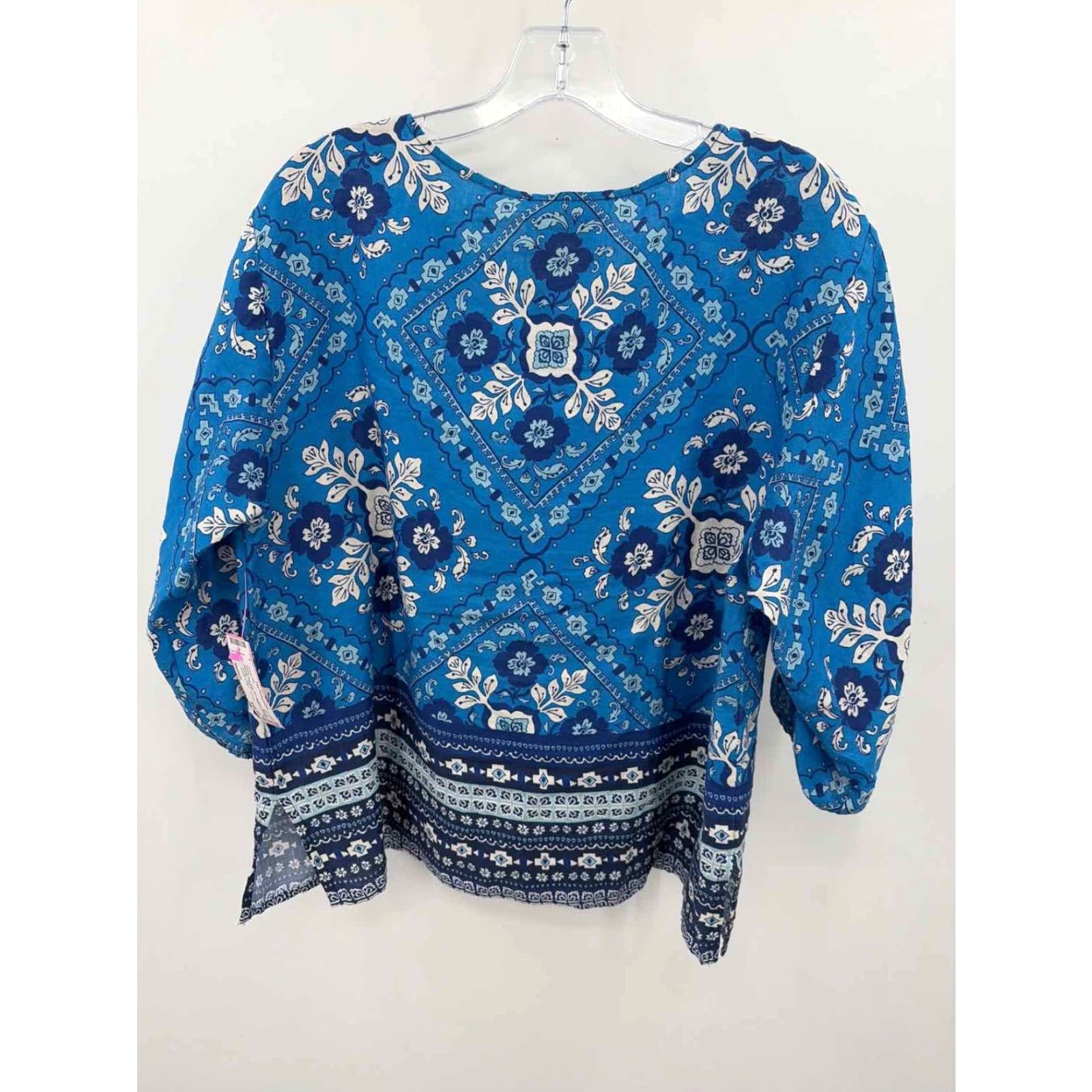 Johnny Was Pre-Owned Johnny Was Blue Size Medium Blouse Size M / US 6-8 / IT 42-44 - 2 Thumbnail