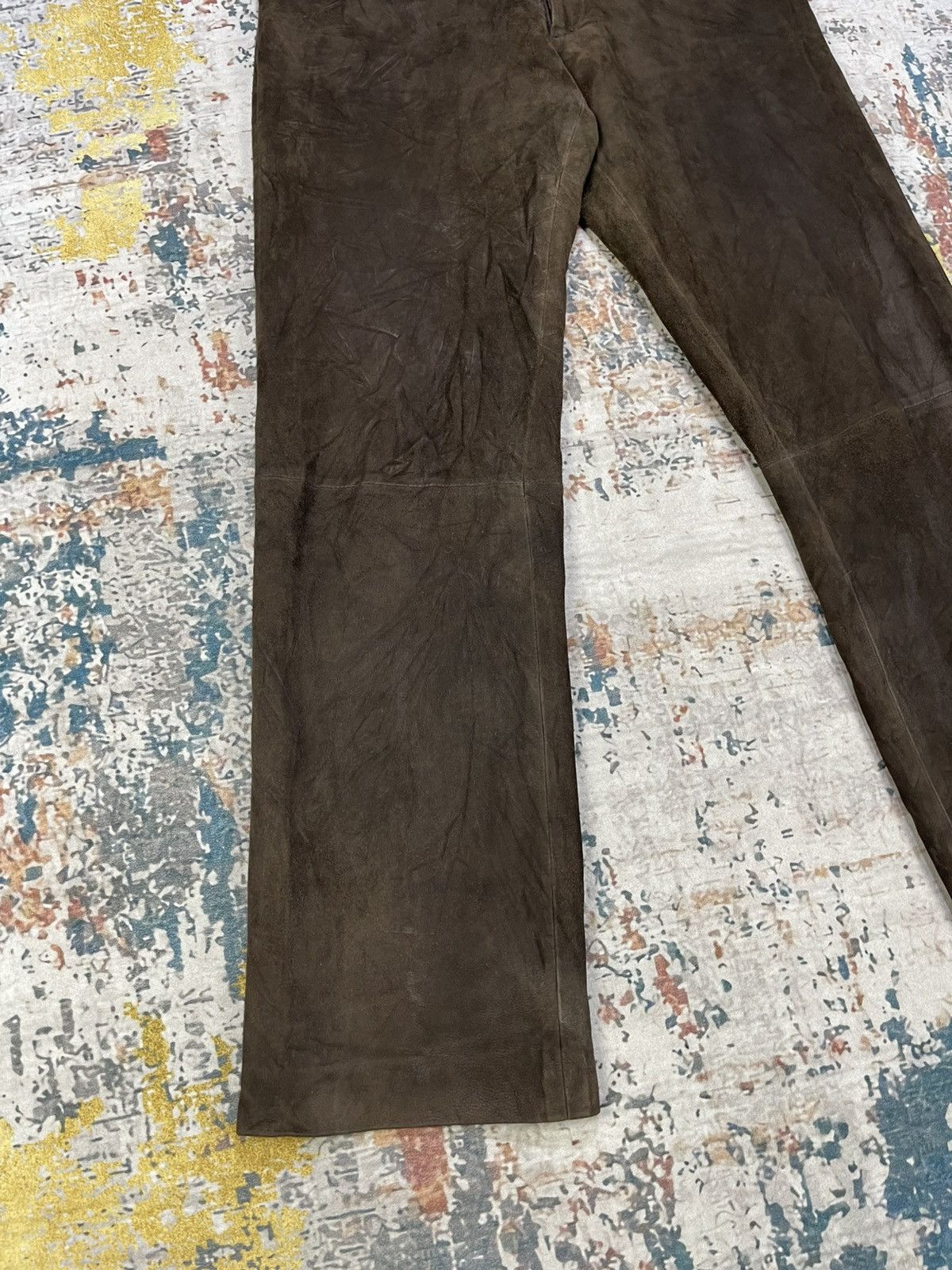 Katharine Hamnett London Katharine Hamnett Sheepskin Suede Leather Pants Size 28" / US 6 / IT 42 - 3 Thumbnail