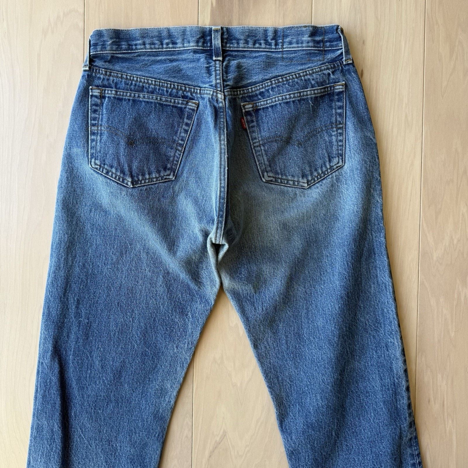 Levi's × Vintage Vintage Levis 501 Jeans 32 Blue 80s Dark Wash Made in USA Size US 32 / EU 48 - 9 Thumbnail