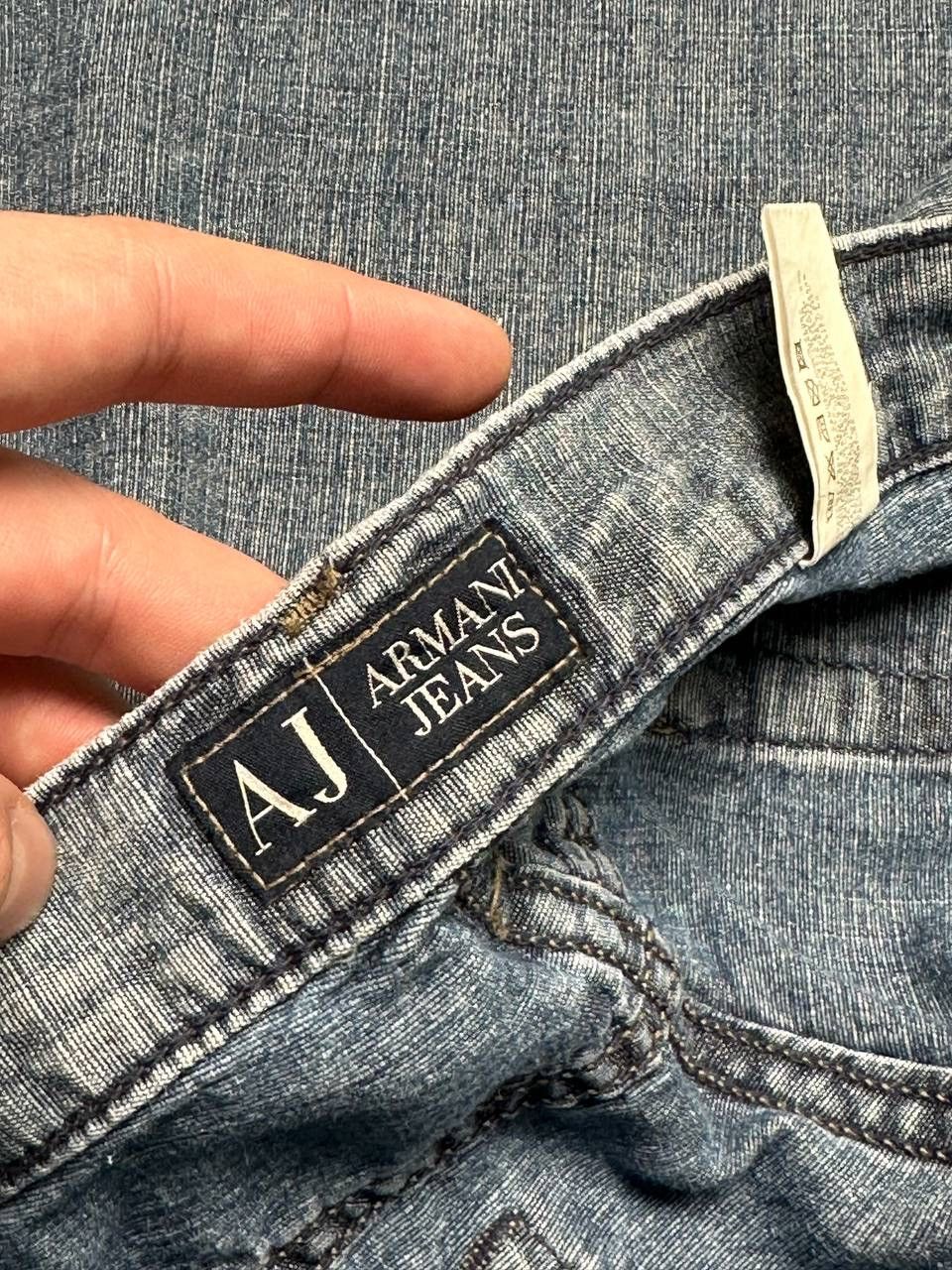 Armani Vintage 90s Metal Logo Armani Jeans Y2K Size US 36 / EU 52 - 9 Thumbnail