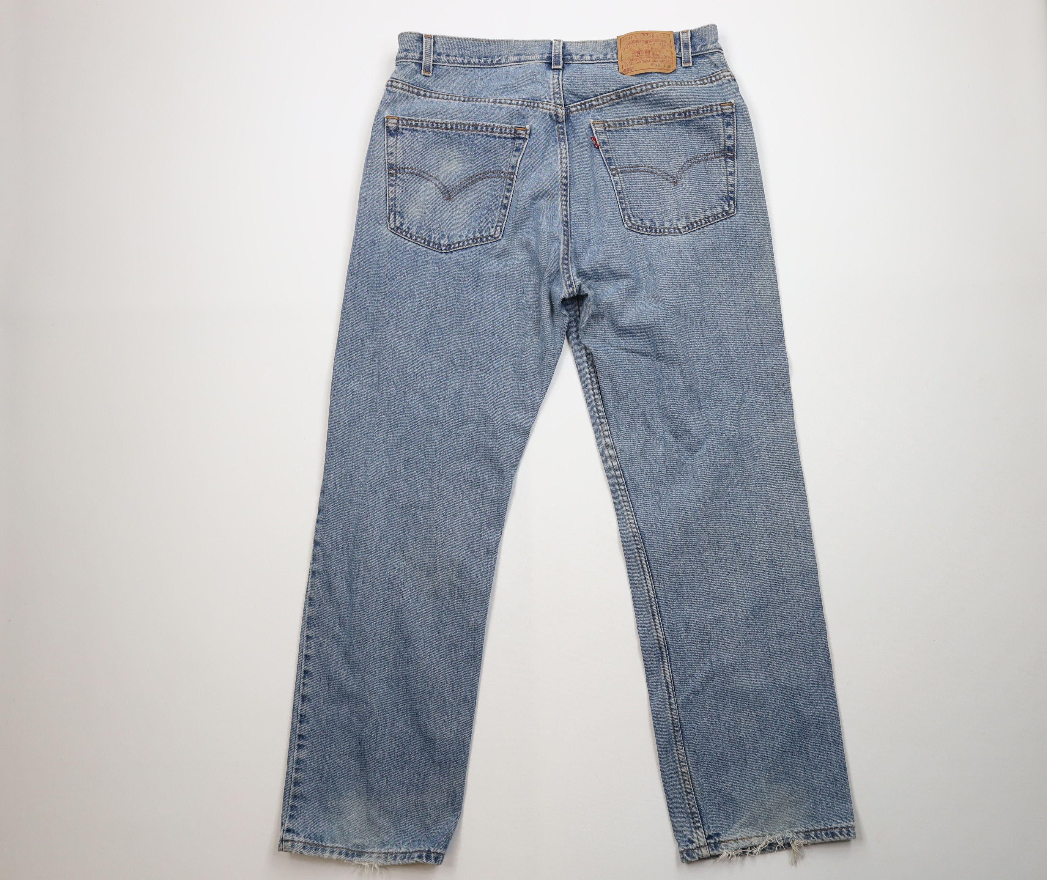 Levi's Vintage Y2K 2001 Levis 505 Straight Leg Jeans Blue USA Size US 38 / EU 54 - 12 Thumbnail