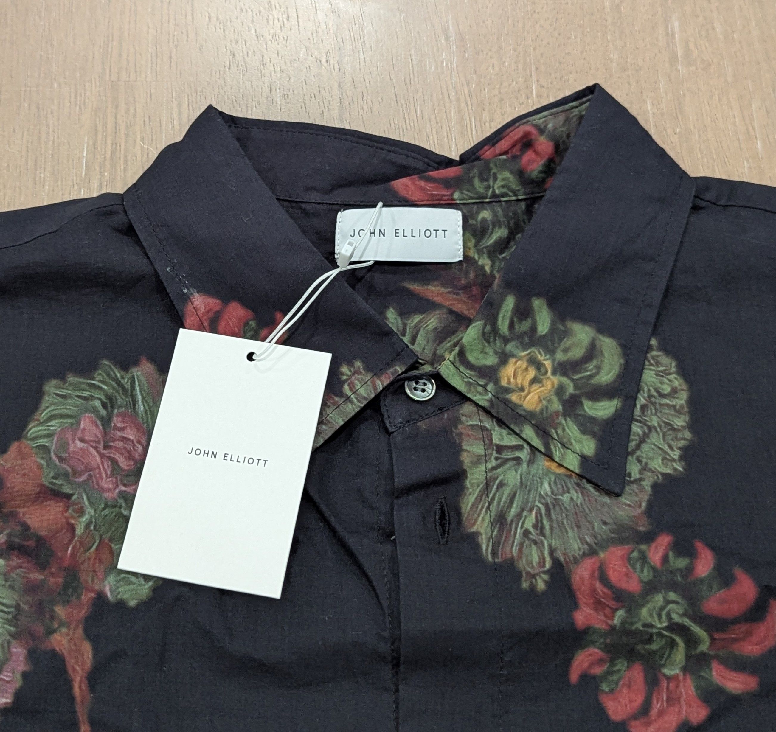 John Elliott JOHN ELLIOTT Floral LS Button Up Shirt Black 5 - 2XL Size US XXL / EU 58 / 5 - 2 Thumbnail