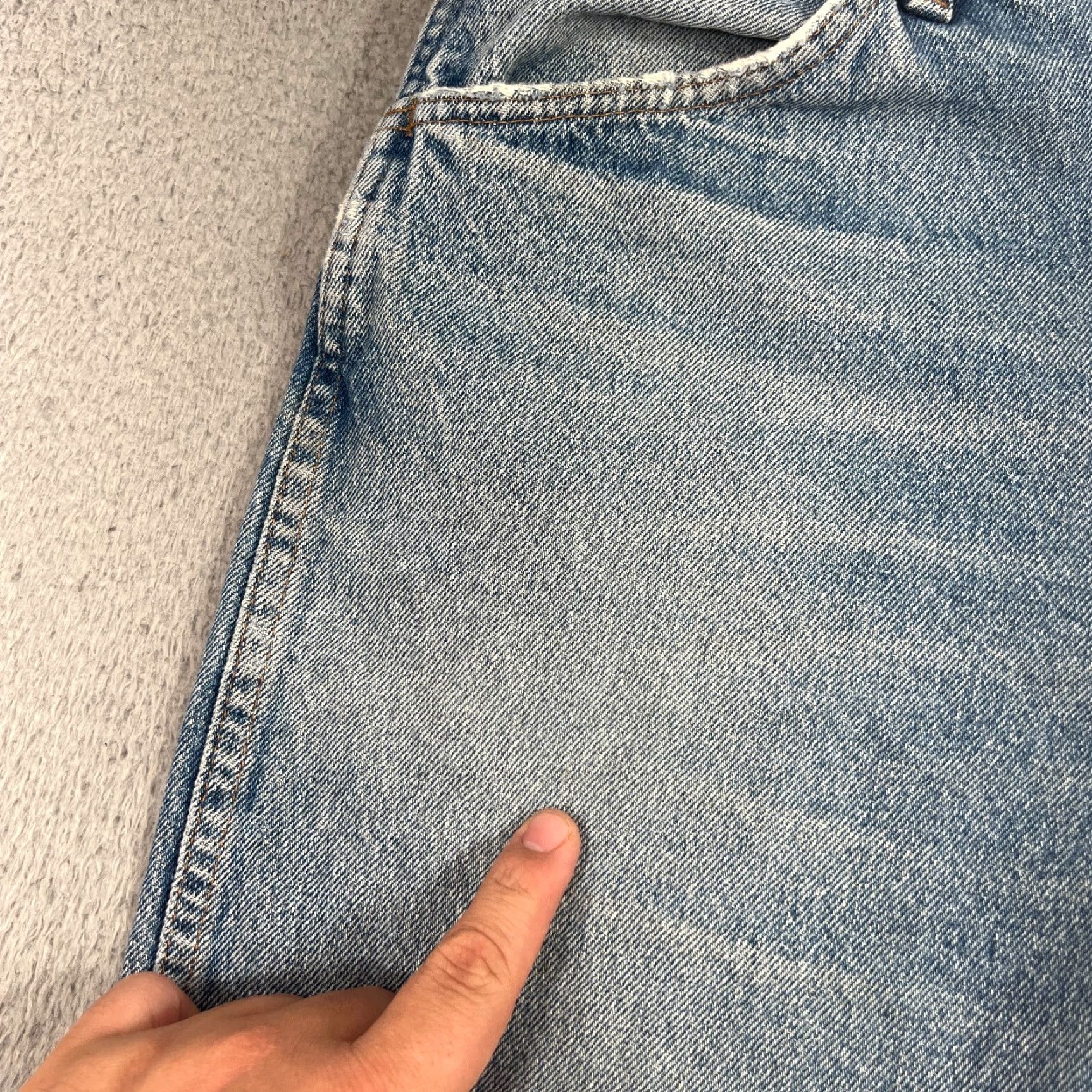 Denime Rustler Blue Bermudas 34" Cut Off Shorts Denim Jorts Casual Beach Outdoor Mens Size US 34 / EU 50 - 3 Thumbnail