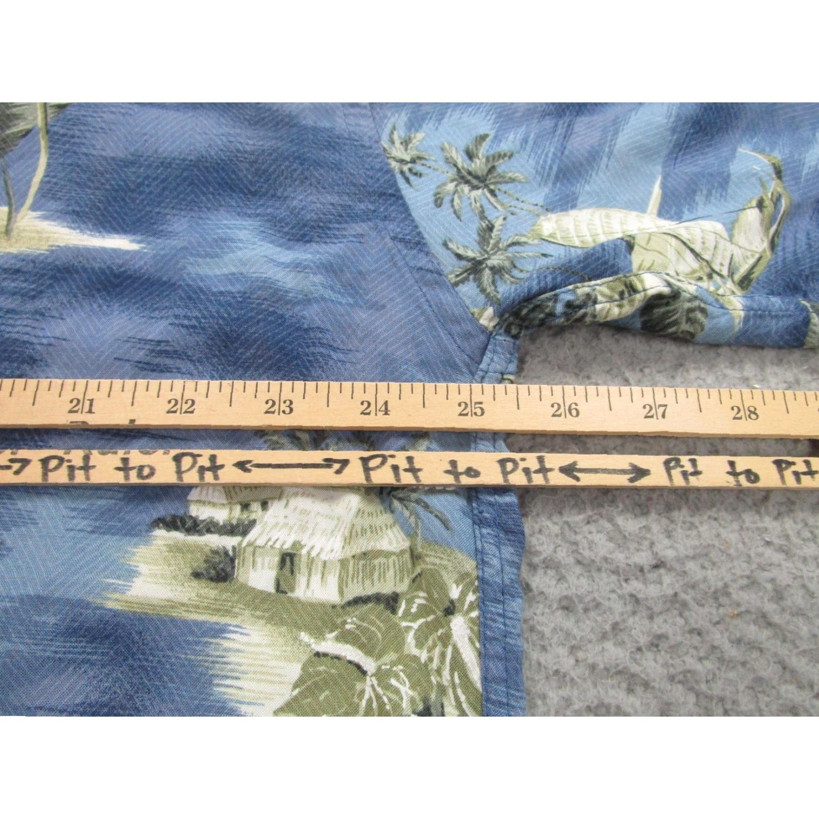 Pierre Cardin Pierre Cardin Shirt Mens 2XL Blue Hawaiian Aloha Short Sleeve Button Tropical Size US XXL / EU 58 / 5 - 7 Thumbnail