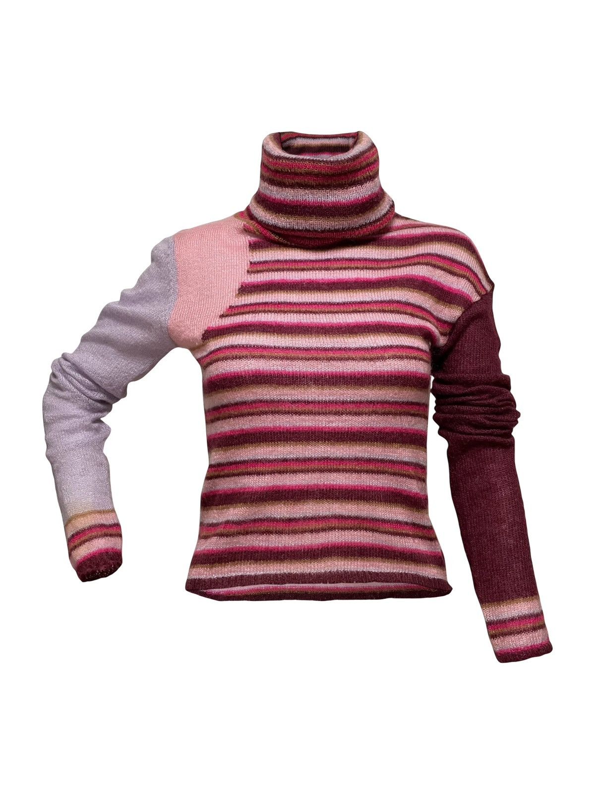 Dolce & Gabbana D&G Fall Winter 2000 Striped Turtleneck Sweater Size XS / US 0-2 / IT 36-38 - 1 Thumbnail