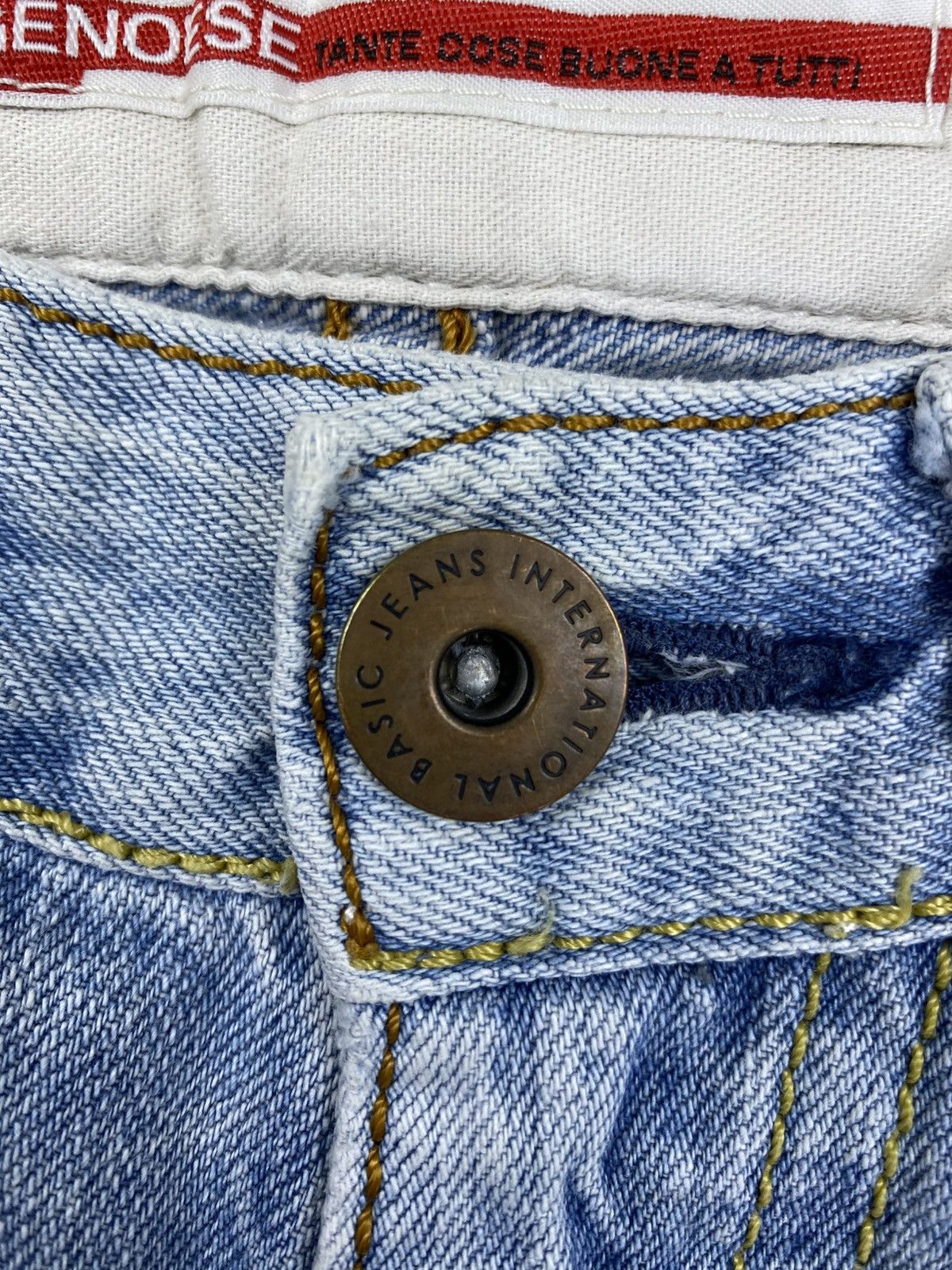 Japanese Brand Vintage Genoese Kapital Style Blue Washed Denim Jeans Size US 30 / EU 46 - 14 Thumbnail