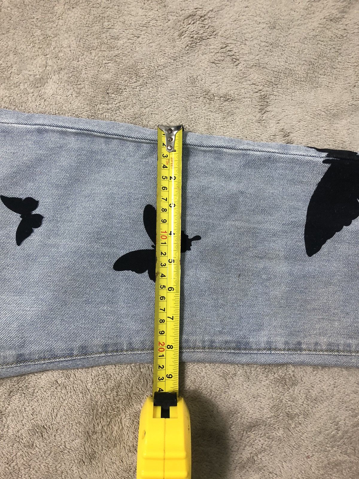Vintage 🦋 Vintage 90s ZS Jeans Butterfly Silhouettes Straight Denim Size US 29 - 23 Thumbnail