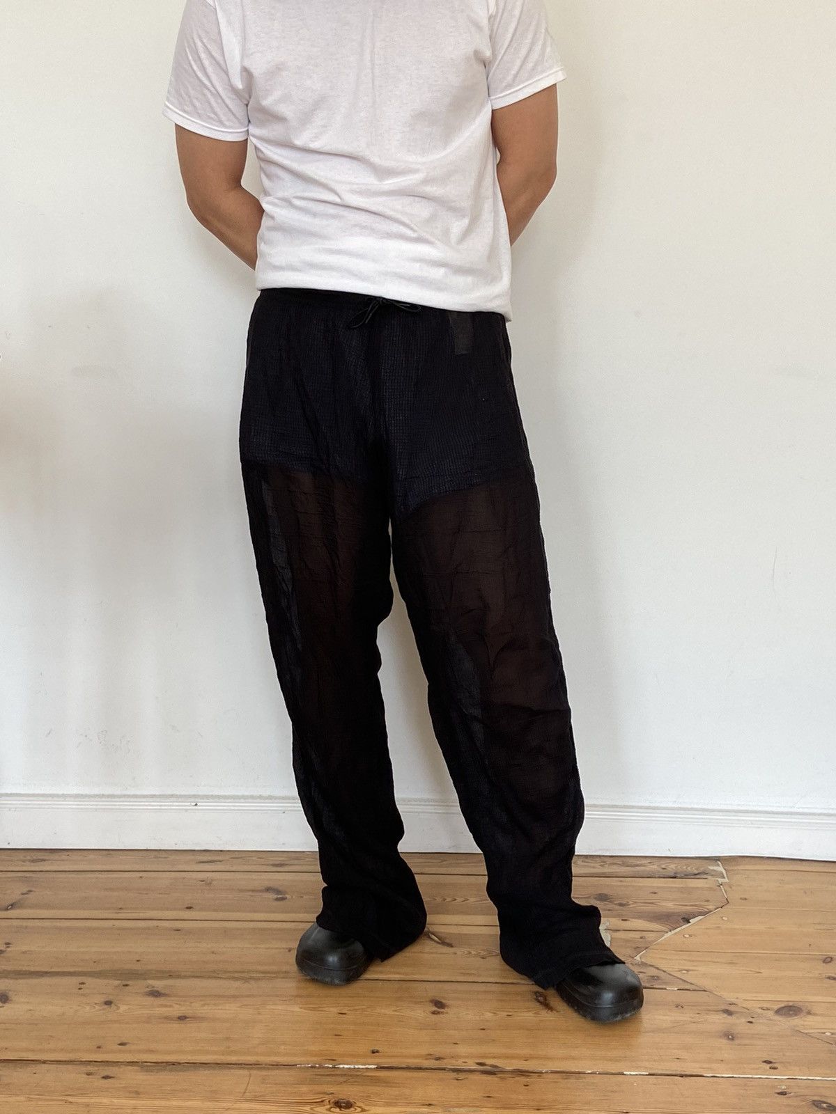 image of Our Legacy Loose Fit Sheer Slow Trousers in Black, Men's (Size 33)