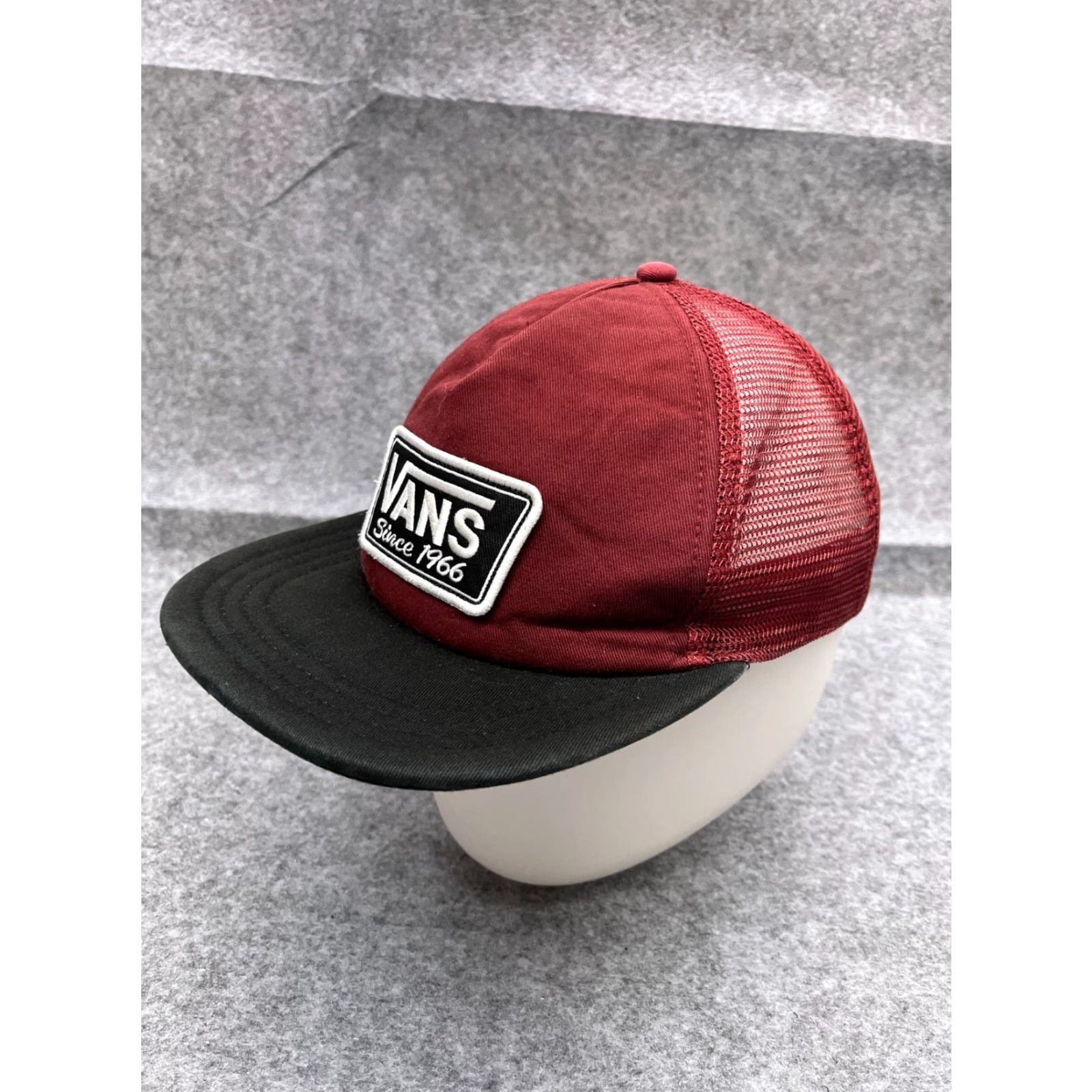 Vans VANS Hat Cap Snap Back Adult Red Black Cotton Polyester Trucker Beach Logo Adjustable Men One Size Size ONE SIZE - 4 Thumbnail