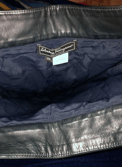 Salvatore Ferragamo Salvatore Ferragamo leather skirt IT sz 44 Size 32" / US 10 / IT 46 - 3 Thumbnail
