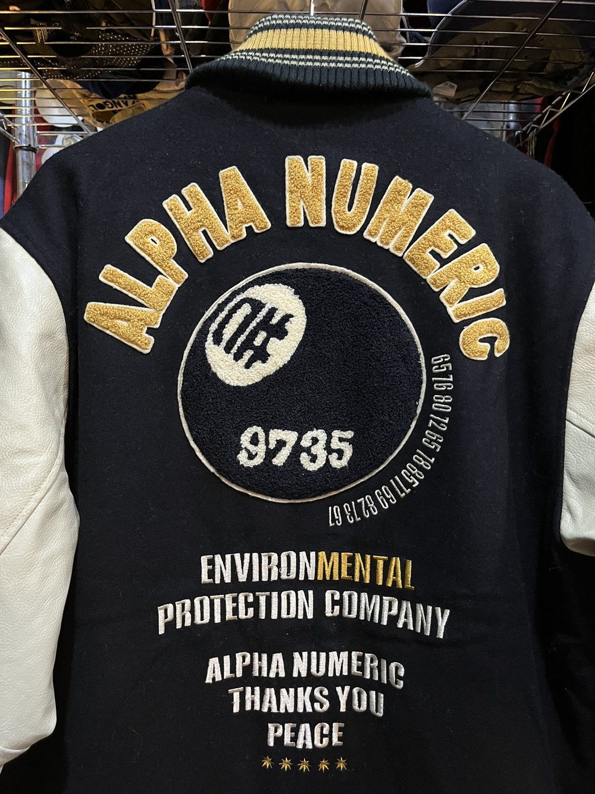 Alphanumeric × Vintage Alpha Numeric Skateboard 8 Ball Varsity Jacket 90s Size US XL / EU 56 / 4 - 5 Thumbnail