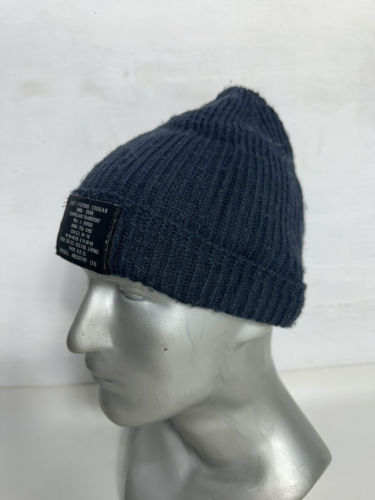 Diesel Diesel Beanie Hats with detachable Patch Logo Size ONE SIZE - 3 Thumbnail