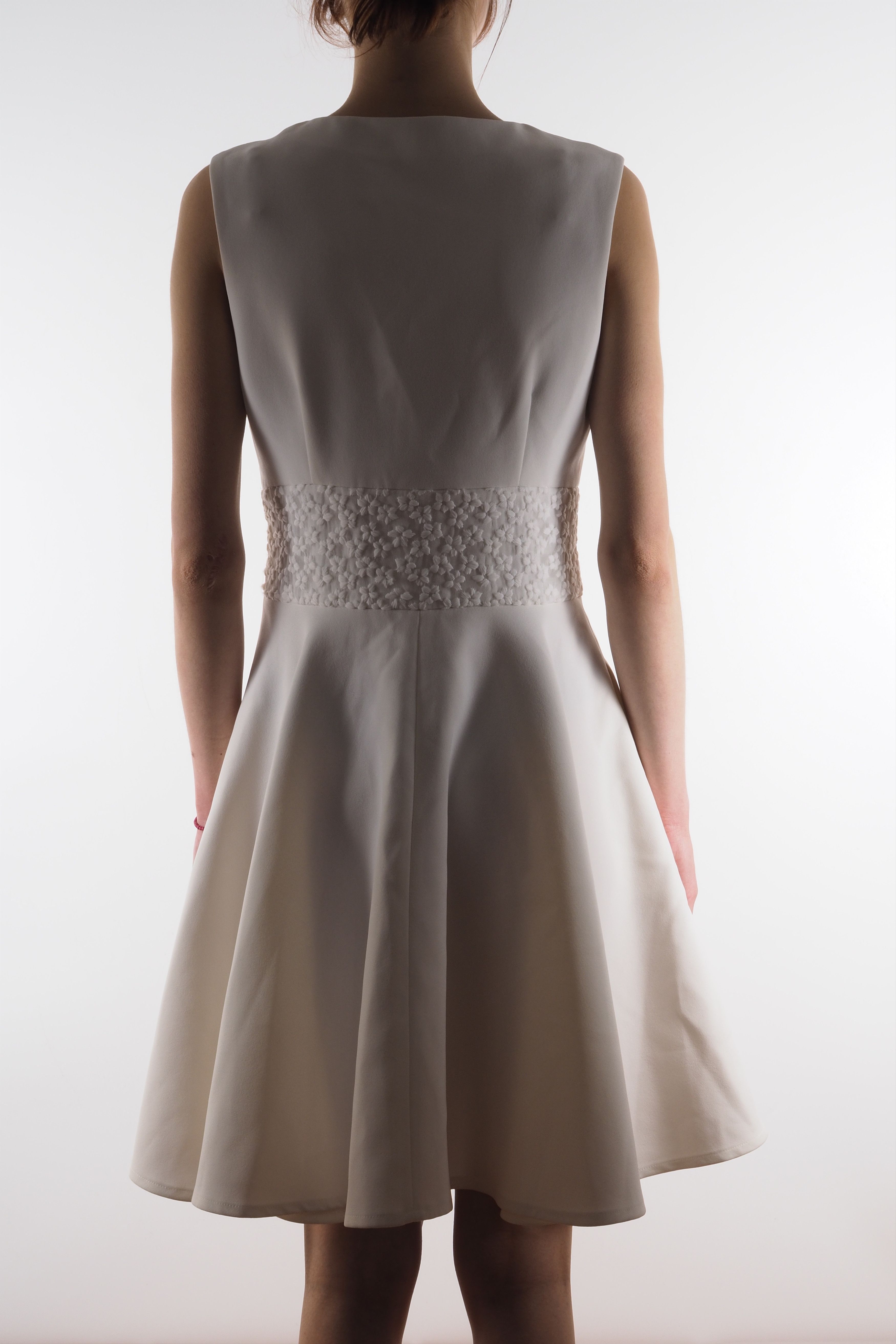 Maje Maje Women's Racine Ecu Lace Ivory White Dress Size S / US 4 / IT 40 - 3 Thumbnail