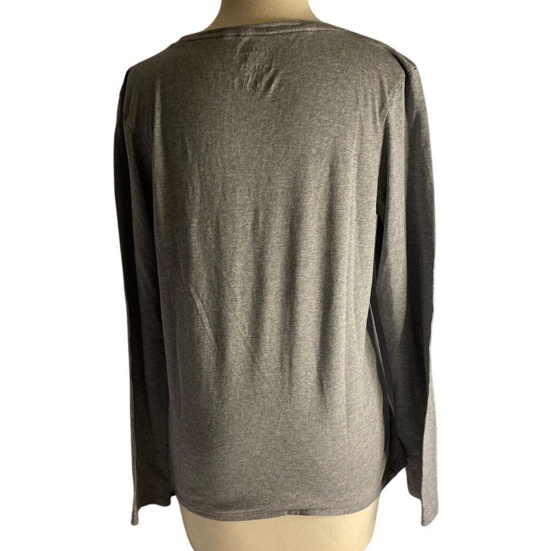 True Religion Minimalist Gray Long Sleeve Top Lucky Brand XL Size XL / US 12-14 / IT 48-50 - 4 Thumbnail