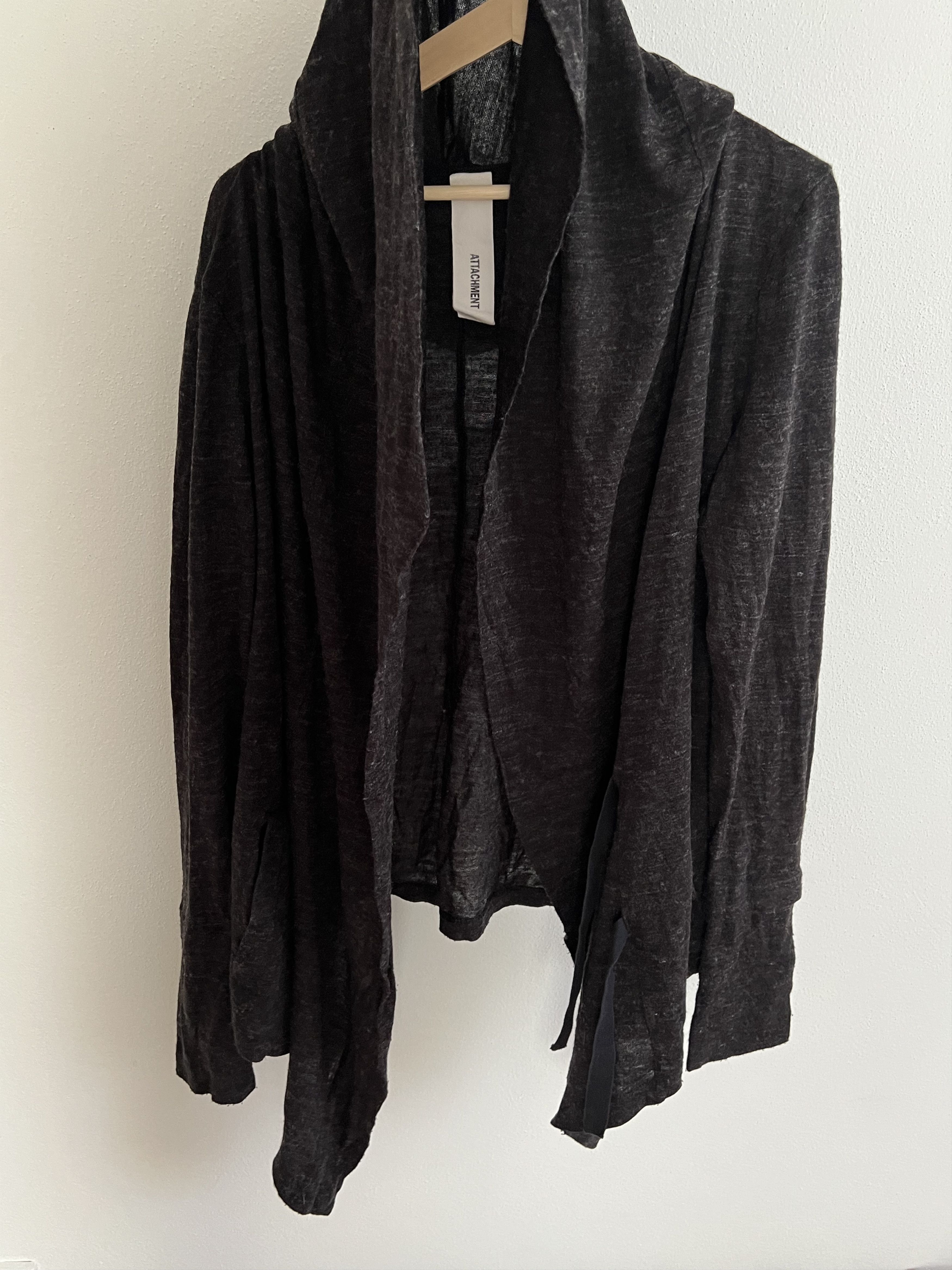 Attachment Attachment Kazuyuki Kumagai Stole Collar Thin Woll Cardigan Size US M / EU 48-50 / 2 - 10 Thumbnail