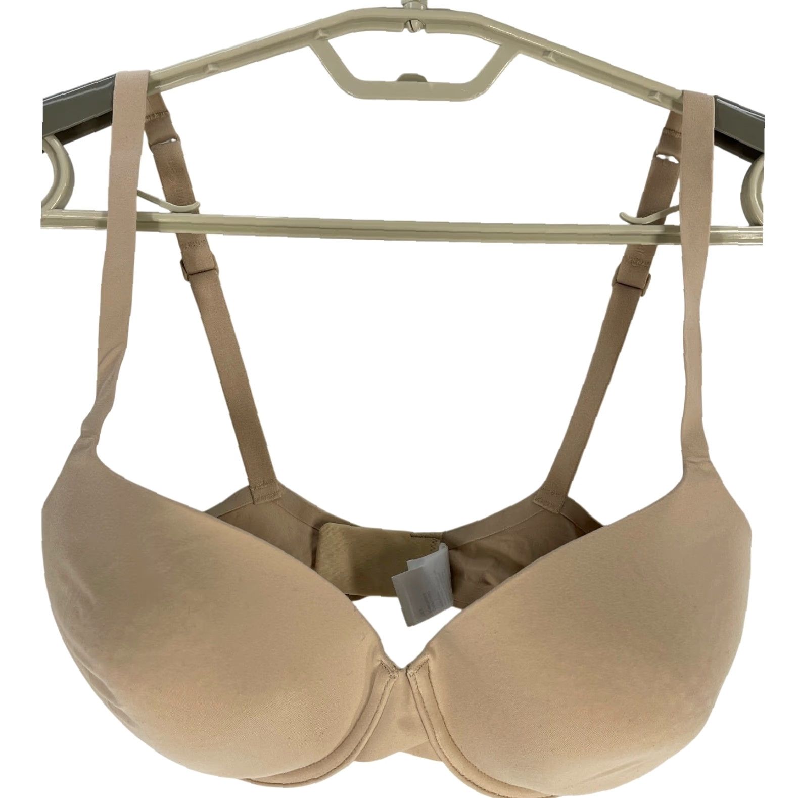 Calvin Klein Calvin Klein Bra 32DDD Underwire Tan Beige Solid Minimalist Capsule Wardrobe Womens Size ONE SIZE - 2 Thumbnail