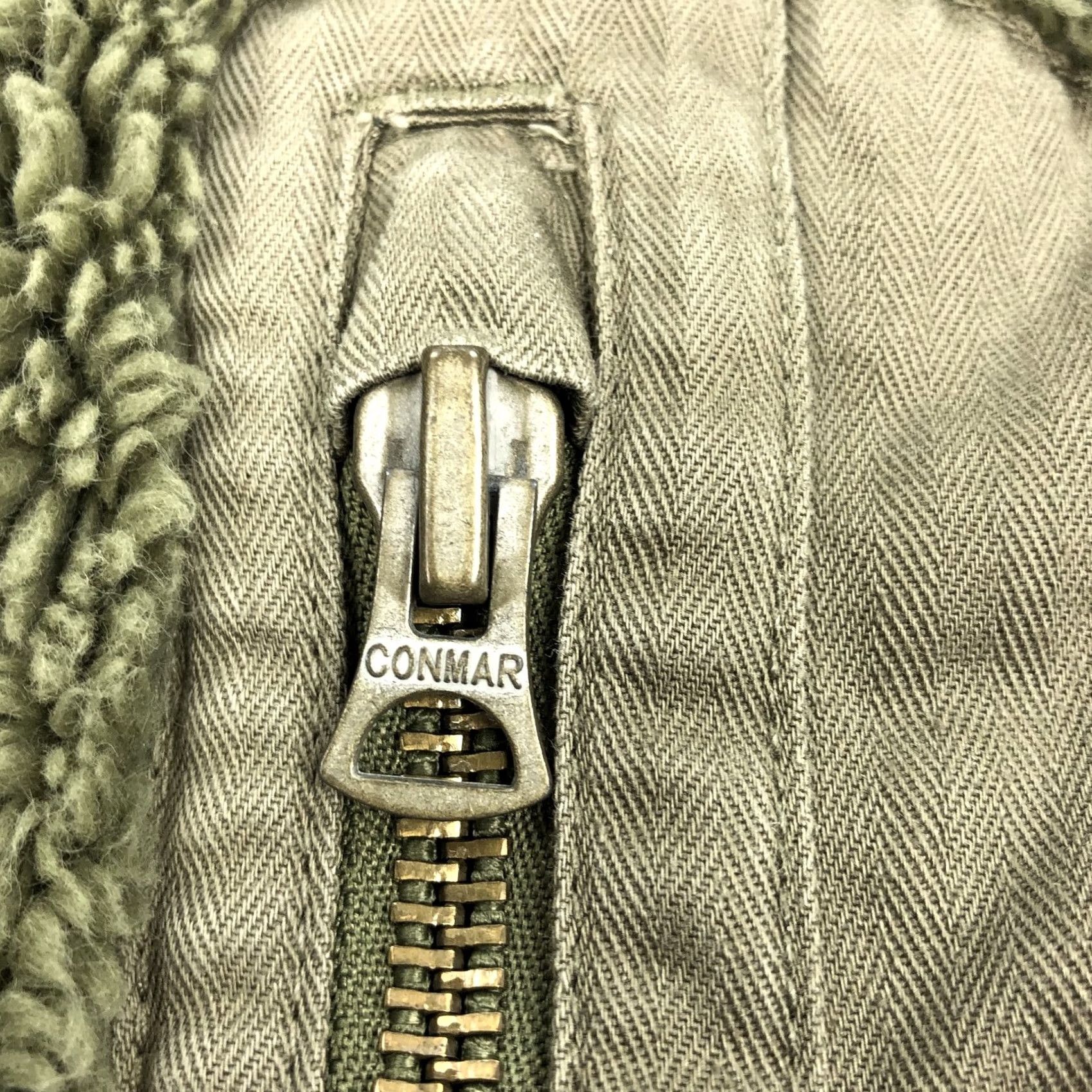 Vintage DENIM & SUPPLY RALPH LAUREN Men's M Olive Green Full Zip Fleece Jacket Coat Shirt Size US M / EU 48-50 / 2 - 6 Thumbnail