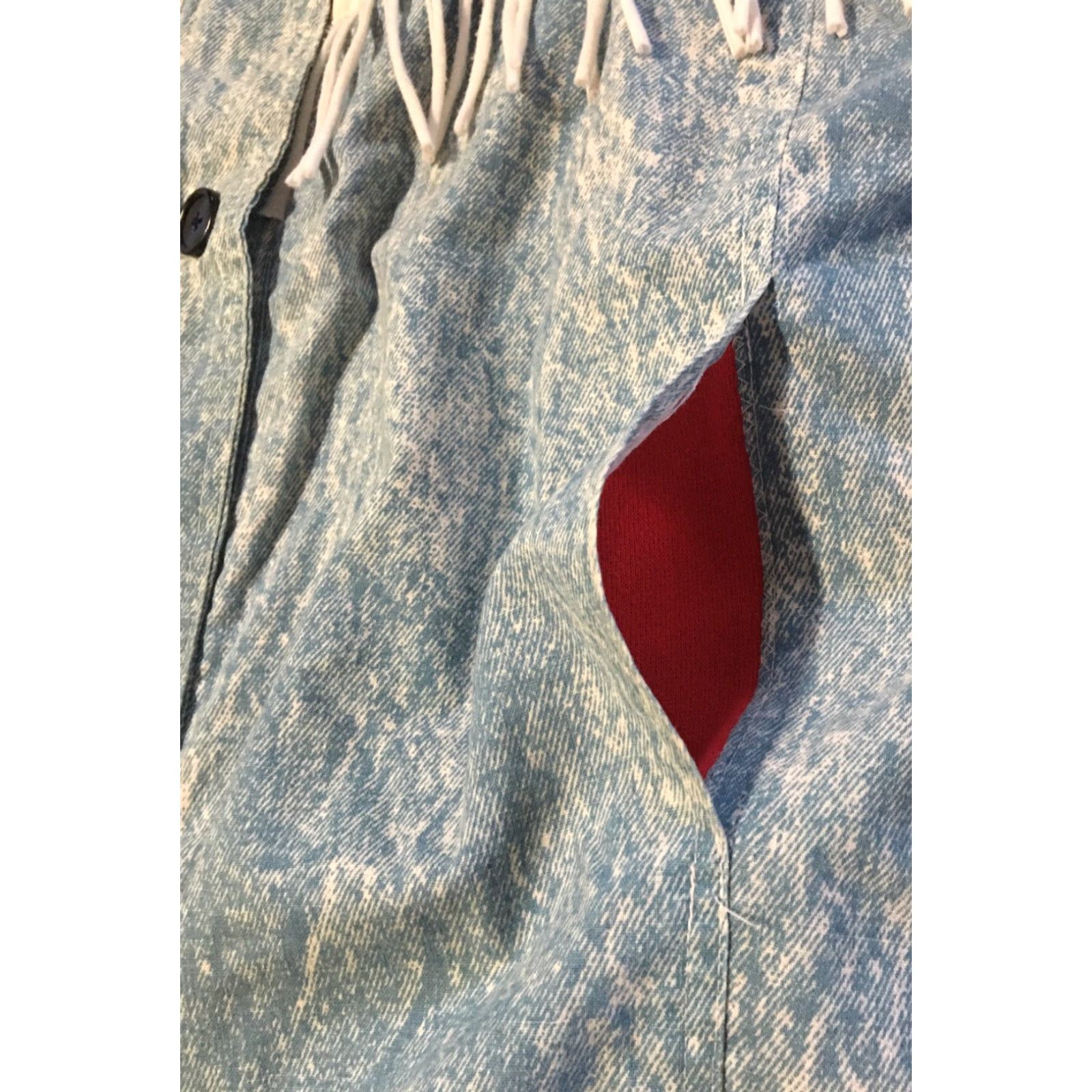 Hanes VINTAGE Hanes Denim Flowers Cardigan Sweatshirt XL USA Western Native Grunge 80s 90s Men's Regular Red Floral Open Front Cardigan Sweatshirt Hawaii? Size US XL / EU 56 / 4 - 4 Thumbnail