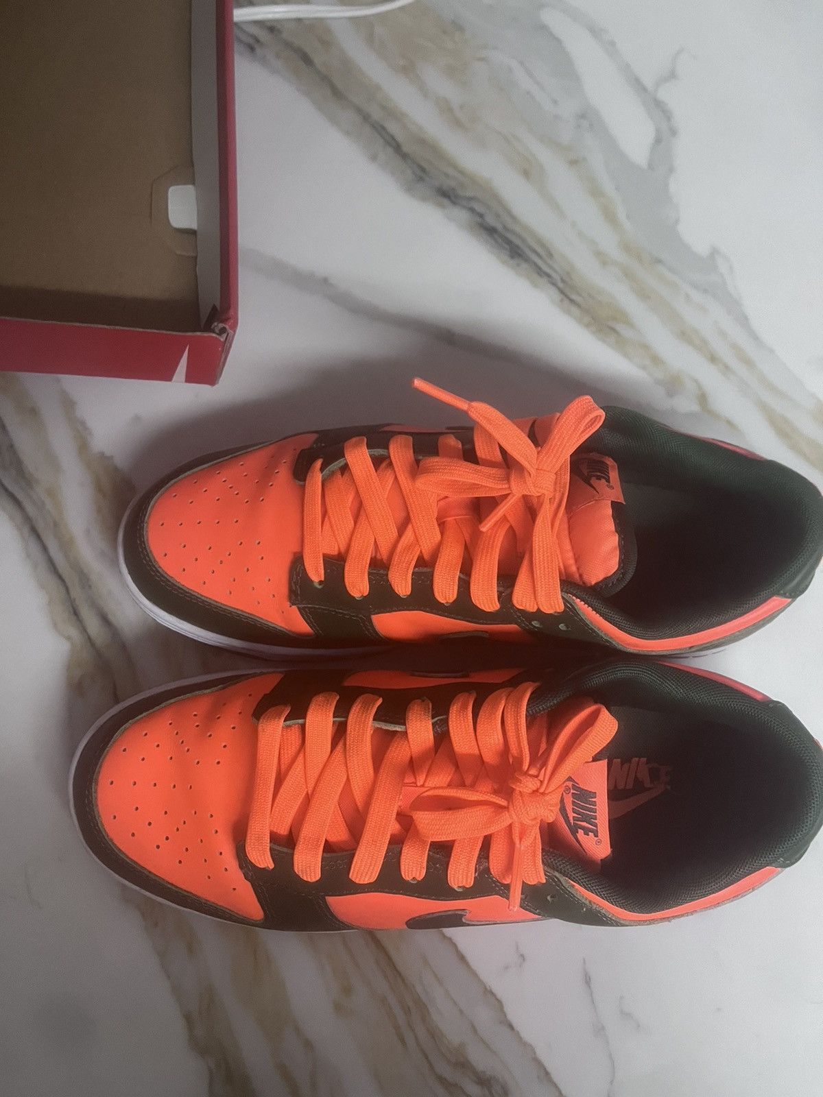 Nike Nike Dunk Low Orange and Forest Green Size US 8.5 / EU 41-42 - 2 Thumbnail