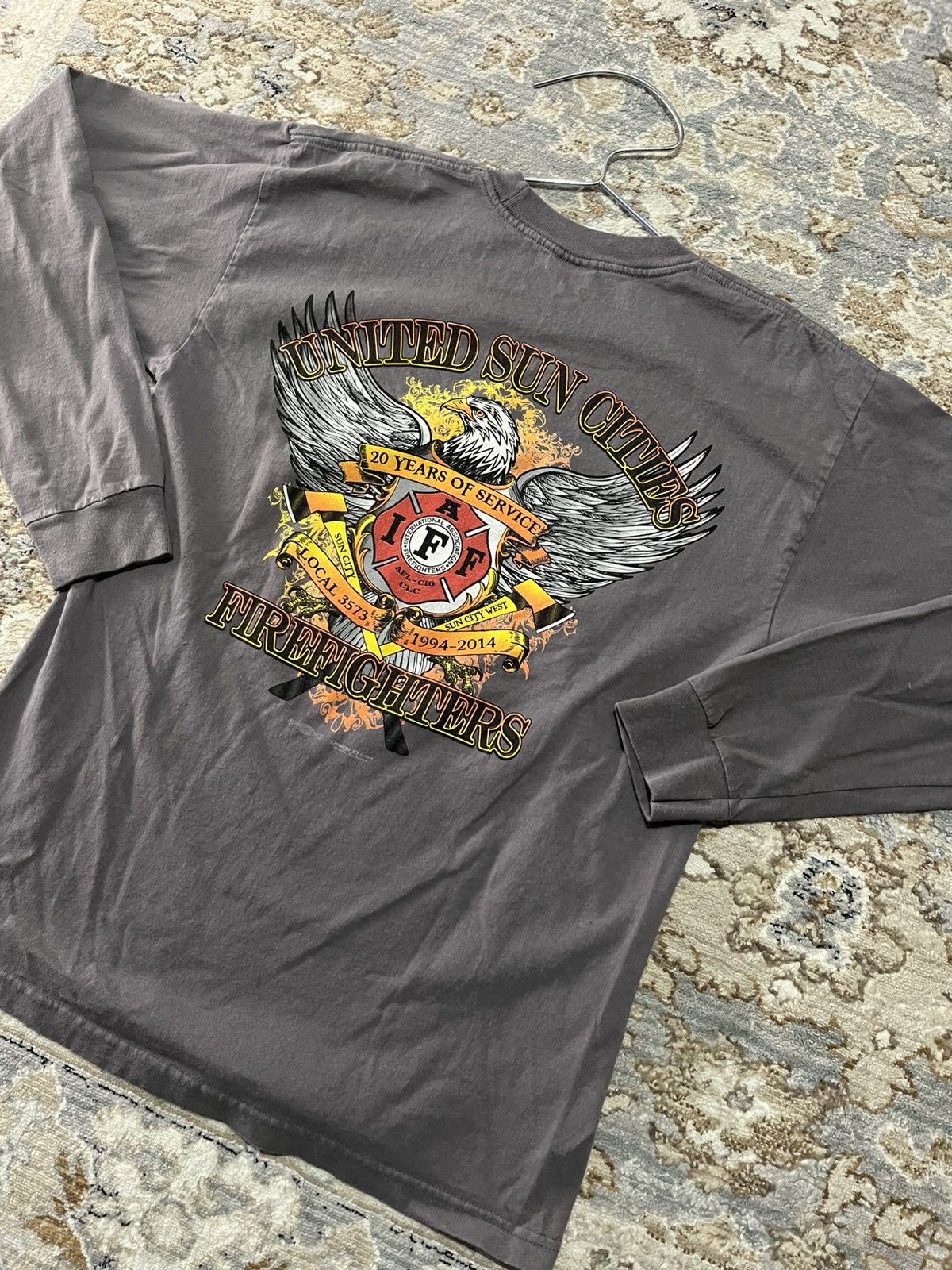 Vintage UNITED SUN CITIES FIREFIGHTERS GRAPHIC SUNFADED LONGSLEEVE L Size US L / EU 52-54 / 3 - 2 Thumbnail