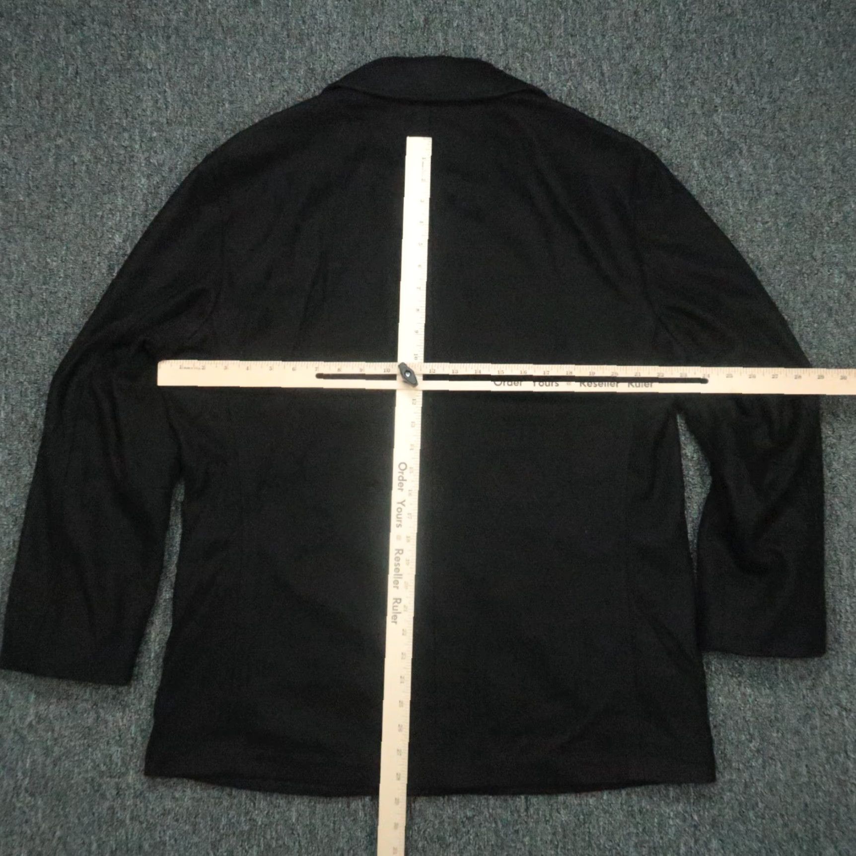 Hugo Boss HUGO BOSS Jacket Mens Large Black Wool Cashmere Car Coat Minimalist Pockets 46R Size US L / EU 52-54 / 3 - 6 Thumbnail