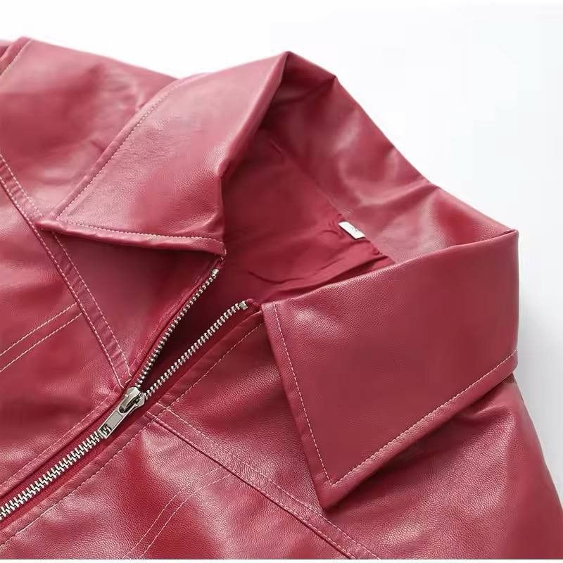 Japanese Brand × Vintage baggy leather bomber jacket with double zipper Size US XL / EU 56 / 4 - 8 Thumbnail