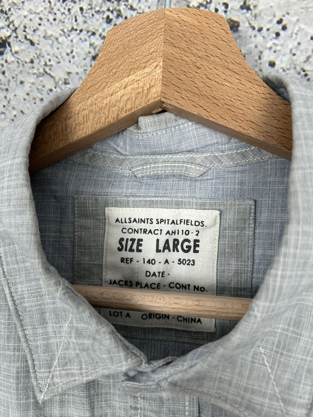 Allsaints Allsaints Short Sleeve Shirt Summer Avant Garde Designer Size US L / EU 52-54 / 3 - 6 Thumbnail