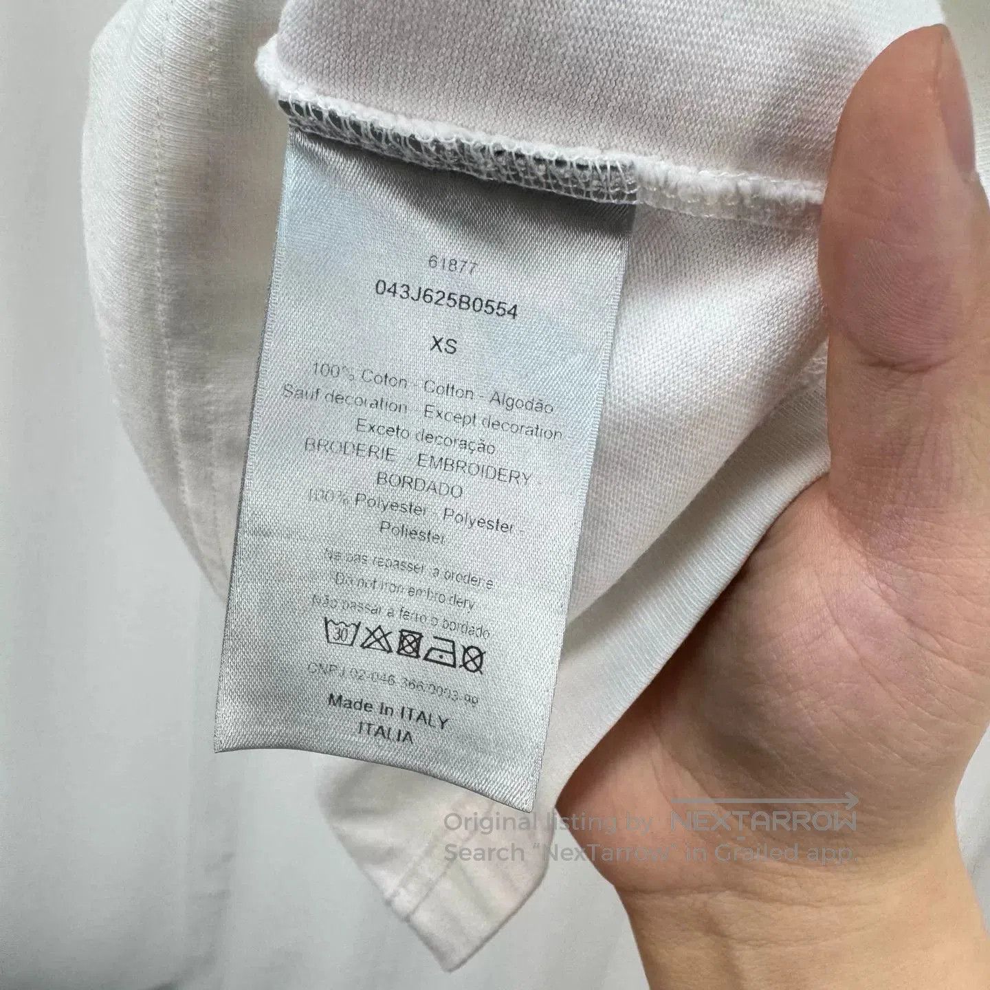 Dior dior embroidered logo short sleeve t. Size US XS / EU 42 / 0 - 6 Thumbnail