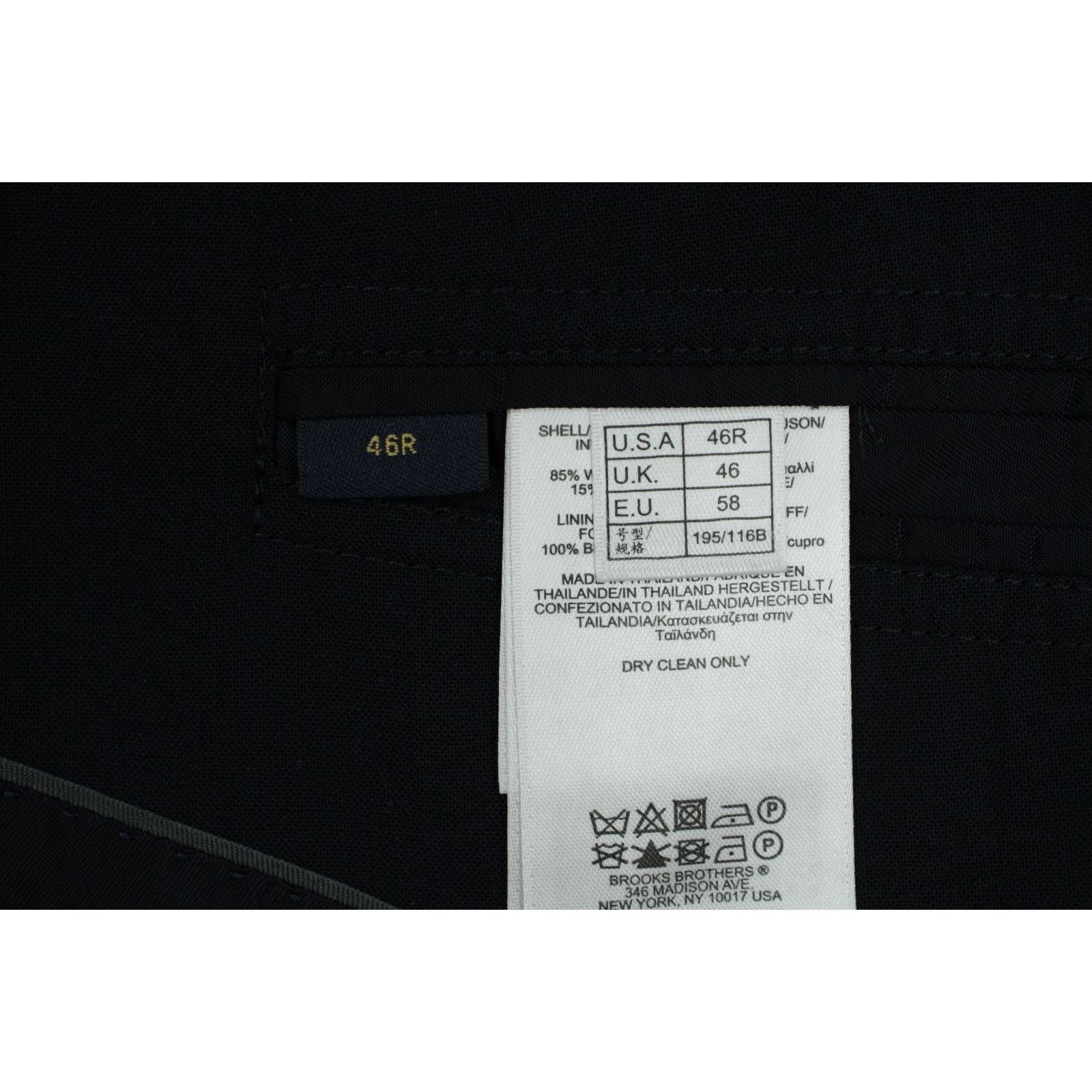 Brooks Brothers Brooks Brothers Blazer 46R Navy Blue Wool Blend Size 46R - 6 Thumbnail