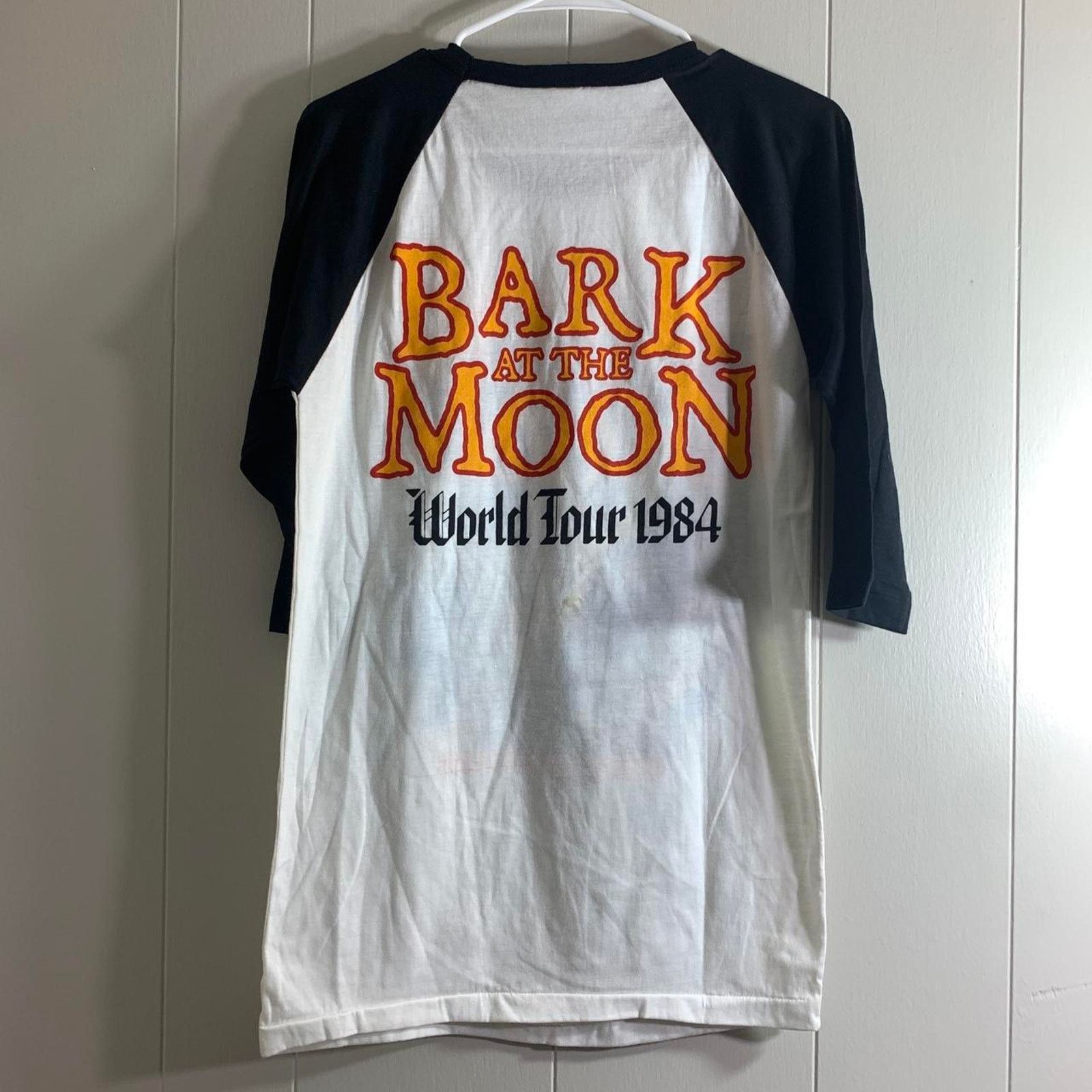 Vintage 1984 OZZY OSBOURNE Bark At The Moon 3/4 sleeve tee shirt M Size US M / EU 48-50 / 2 - 7 Thumbnail