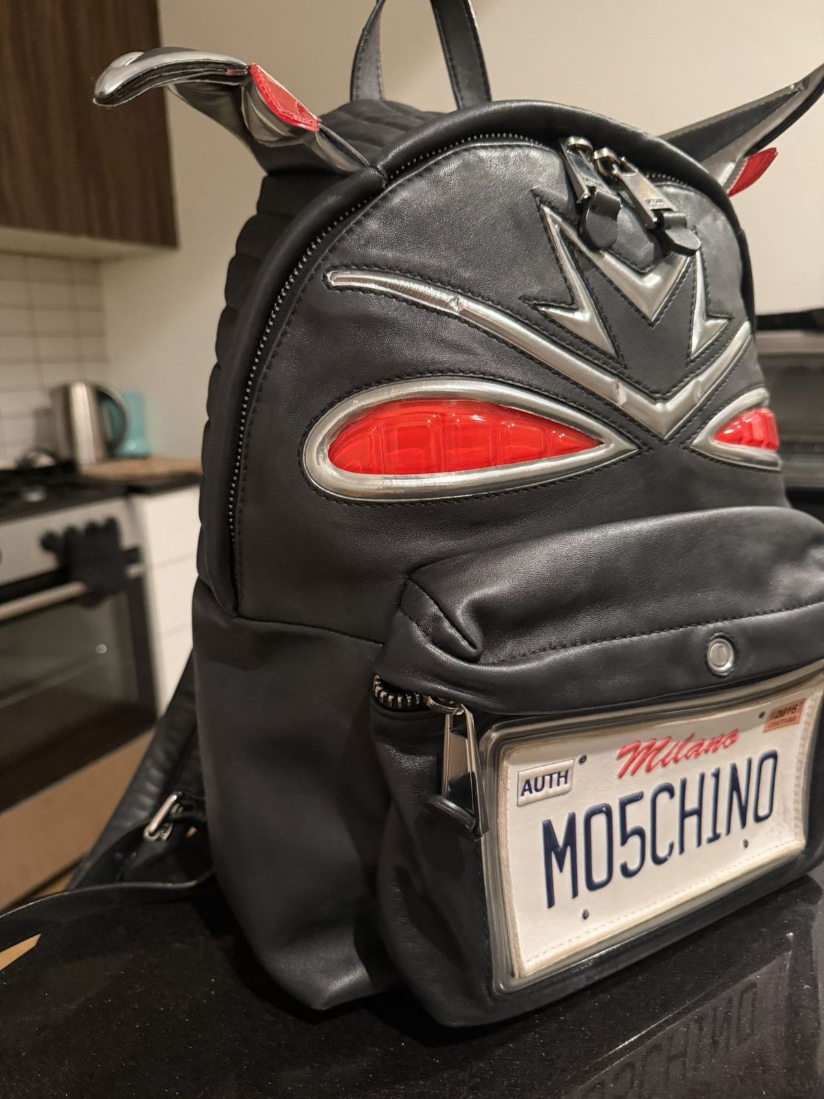 Moschino SS16 Moschino Couture Leather Cadillac Backpack Size ONE SIZE - 3 Thumbnail