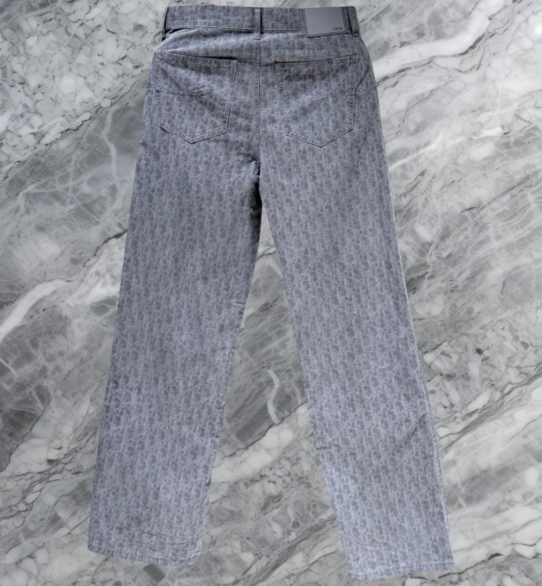 Dior Dior Oblique Monogram Cotton Jeans Pants Size US 34 / EU 50 - 3 Thumbnail