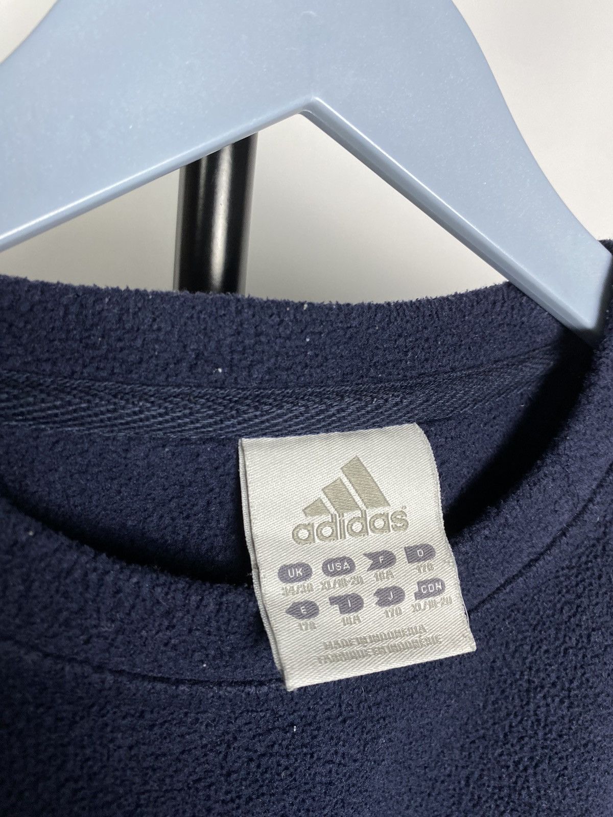 Adidas × Vintage Vintage 90s Adidas Fleece Sweatshirts Streetwear Style RARE! Size US M / EU 48-50 / 2 - 7 Thumbnail