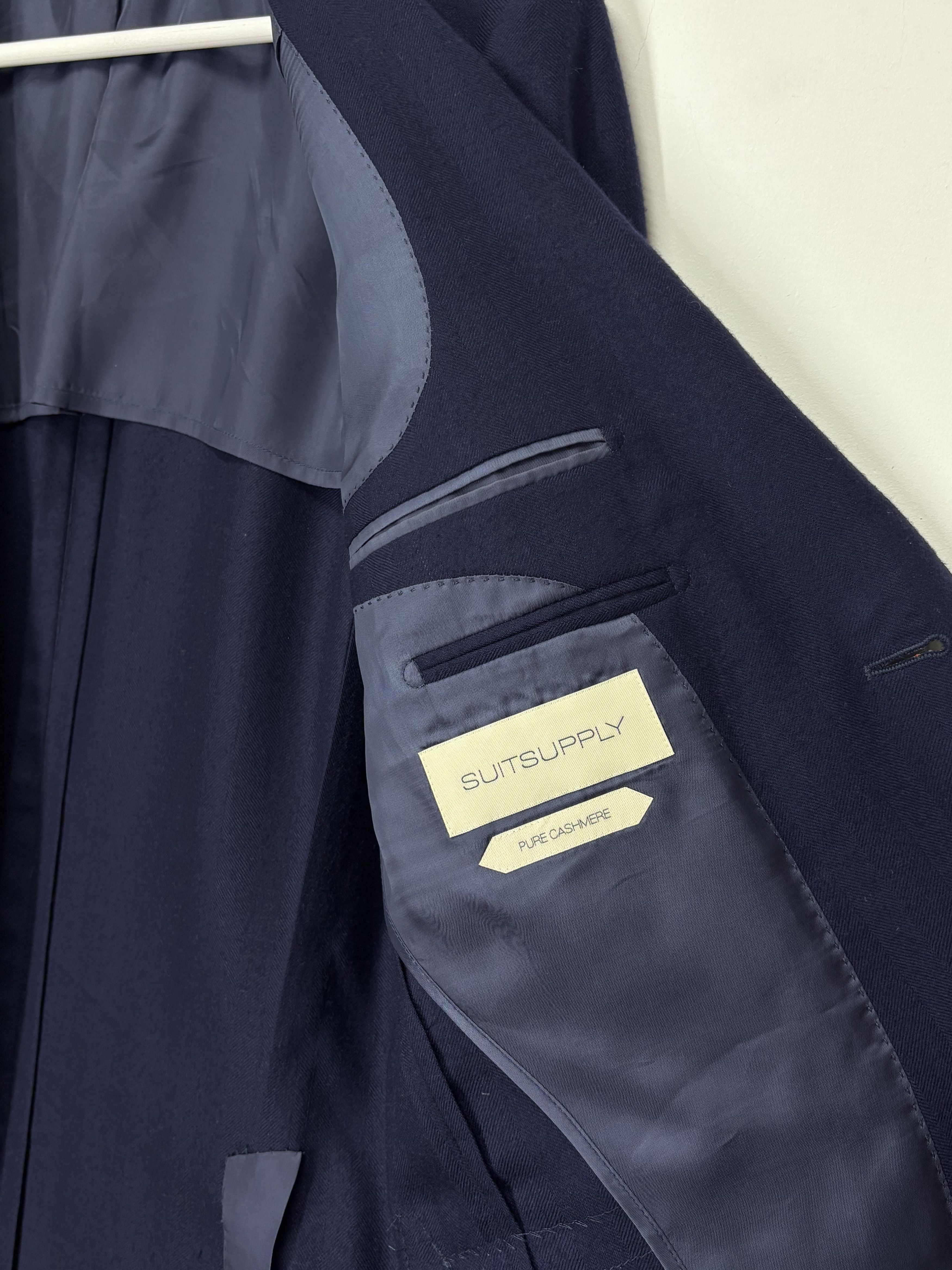 Suitsupply Suitsupply Havana HL 100% Pure Cashmere Navy Blazer Jacket Size 48R - 11 Thumbnail