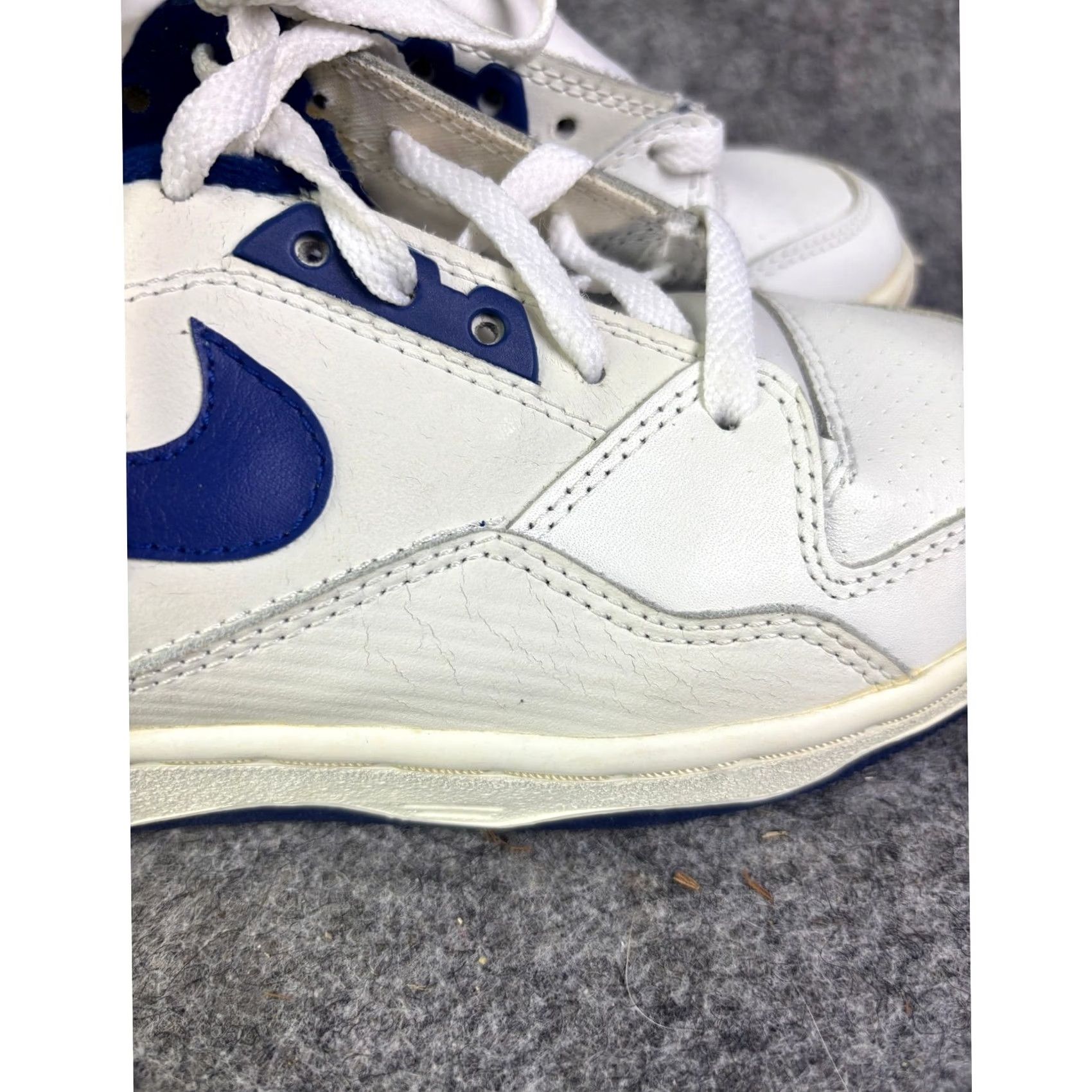 Nike VINTAGE Nike Quantum Force Low Basketball Shoes Mens 6 1989 890709-XC White Leather Low Top Rare Nike Mens Shoes Size US S / EU 44-46 / 1 - 5 Thumbnail