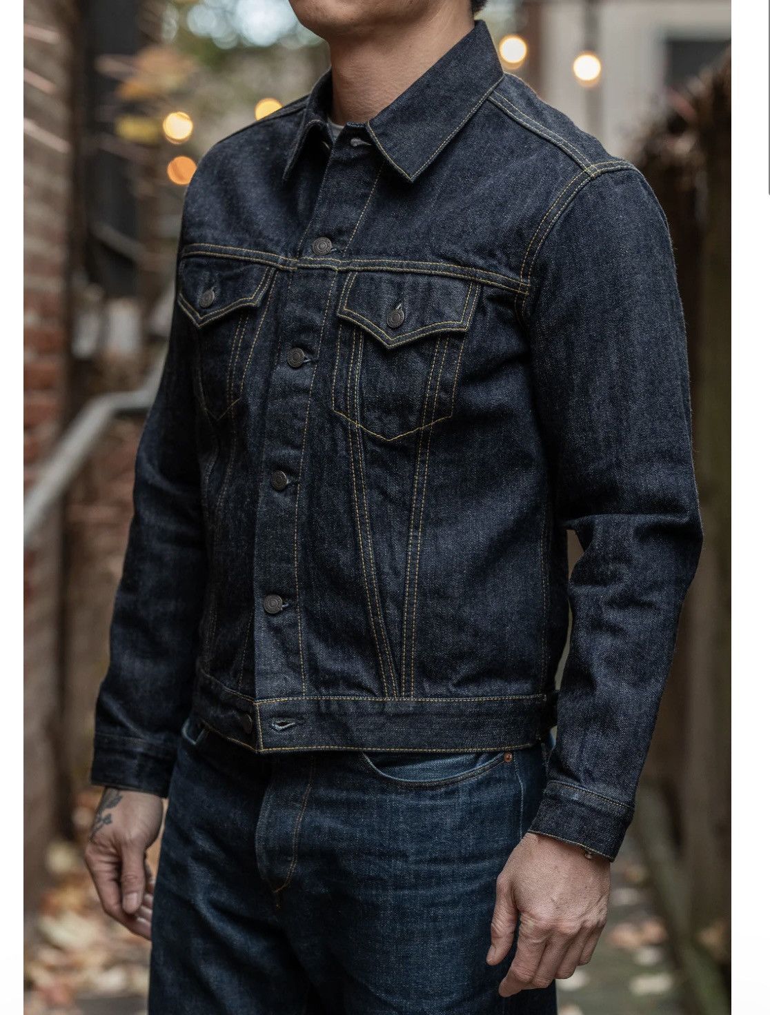 The Flat Head FN-OJ-D003 DENIM JACKET - 60S TYPE III Size US M / EU 48-50 / 2 - 16 Thumbnail