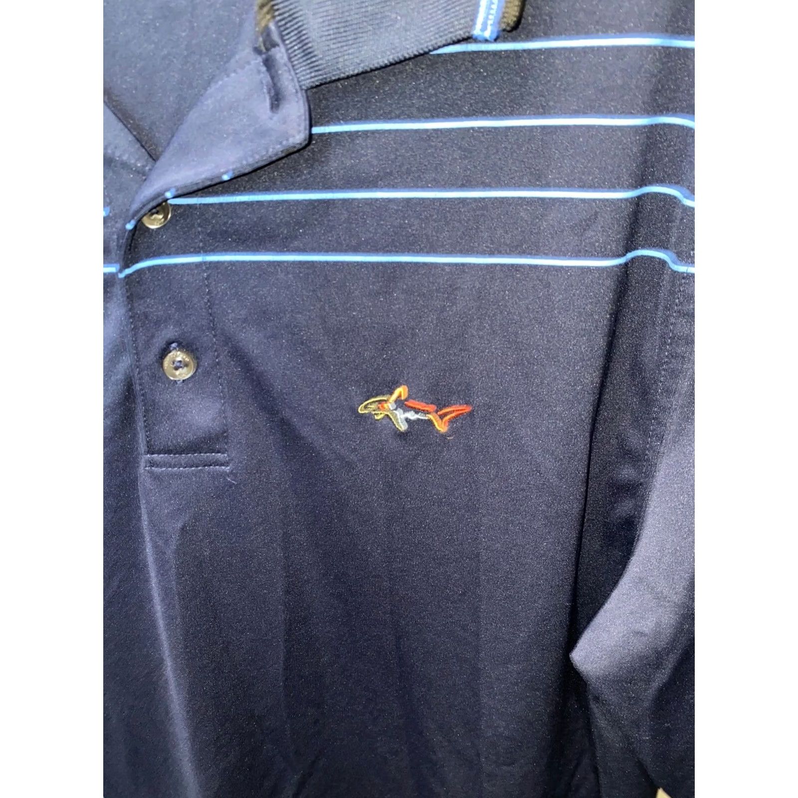 Vintage Greg Norman Blue Stripe Polo Shirt M Men Polo Shirt Medium M Sharp Men Polo Shirt Greg Norman Blue Stripe Poly Golf POLO SHIRT Medium M Size US M / EU 48-50 / 2 - 4 Thumbnail