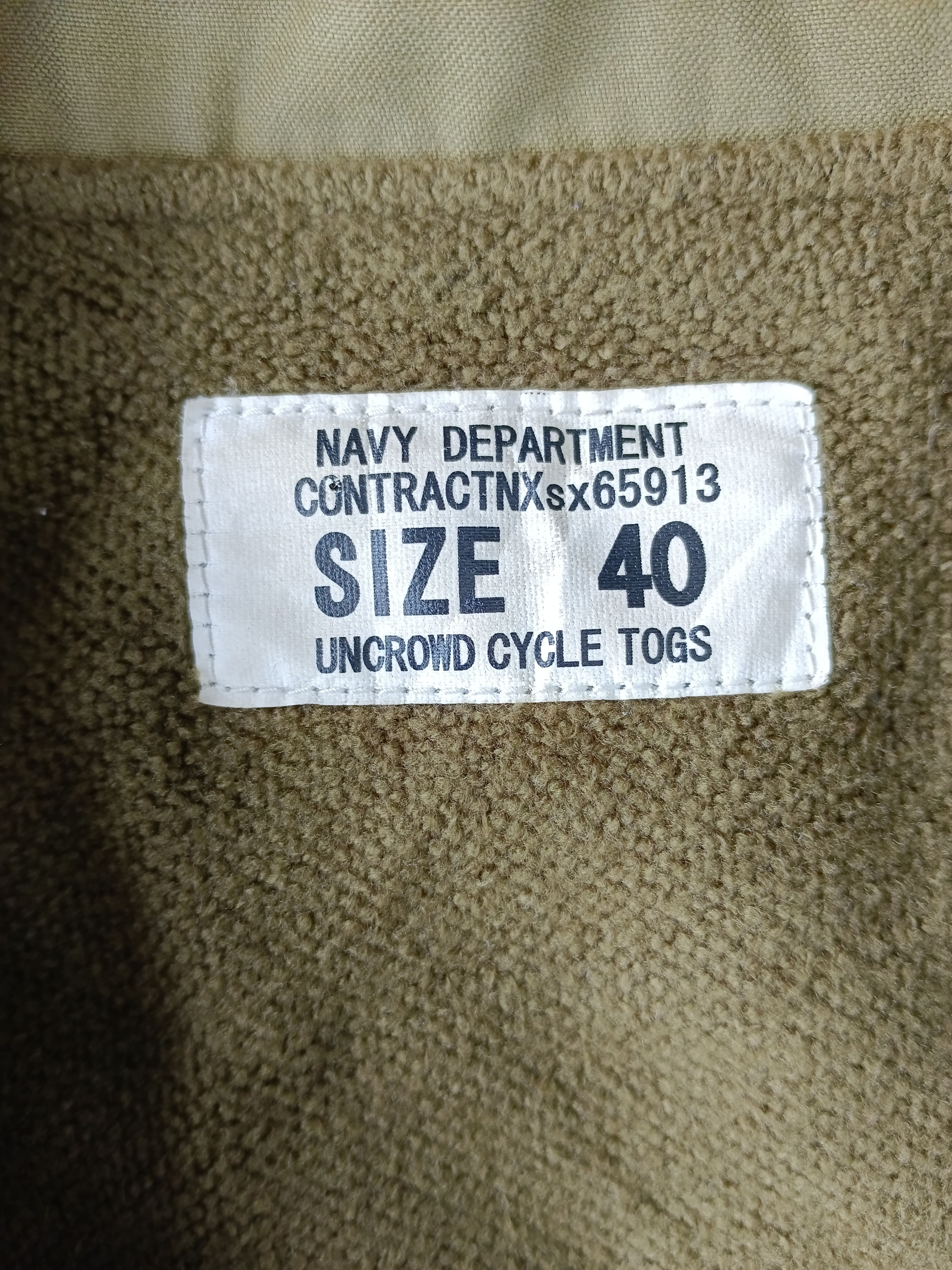 Vintage Uncrowd Cycle Togs Military Reproduction 1940 Jacket Size US M / EU 48-50 / 2 - 9 Thumbnail